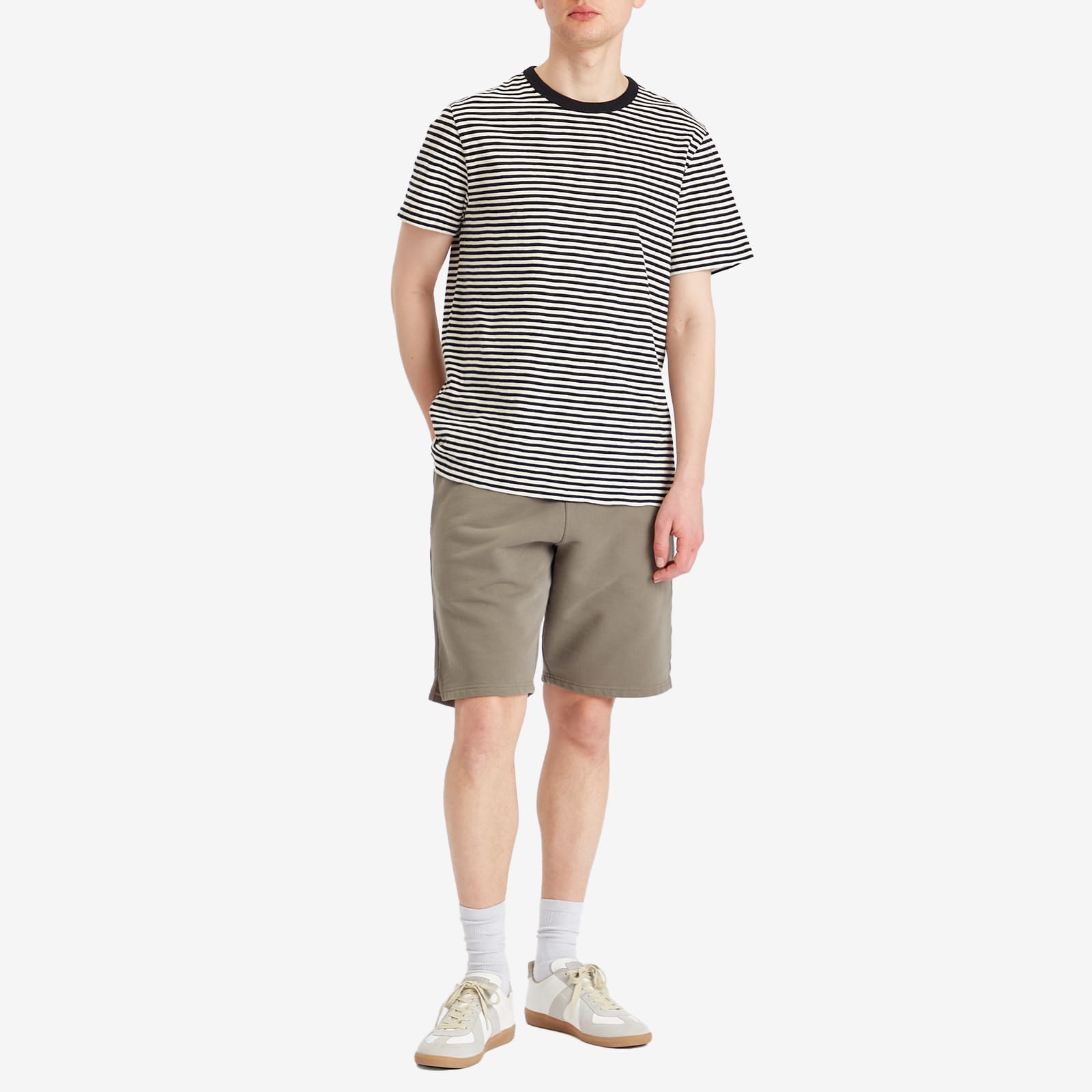 AMI Paris Tonal ADC Short - Smoke Grey