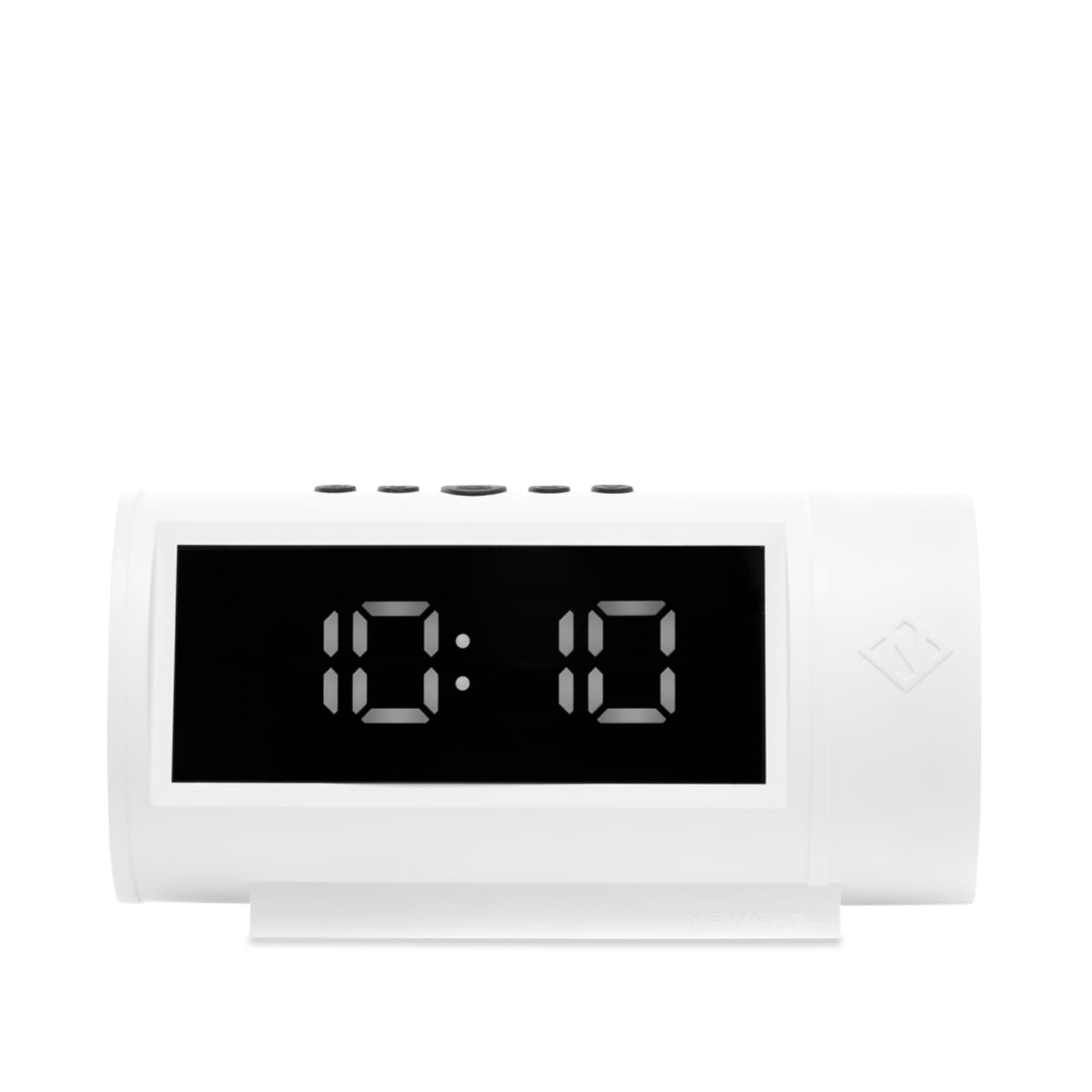 Newgate Clocks Pil LCD Digital Alarm Clock White END. (US)