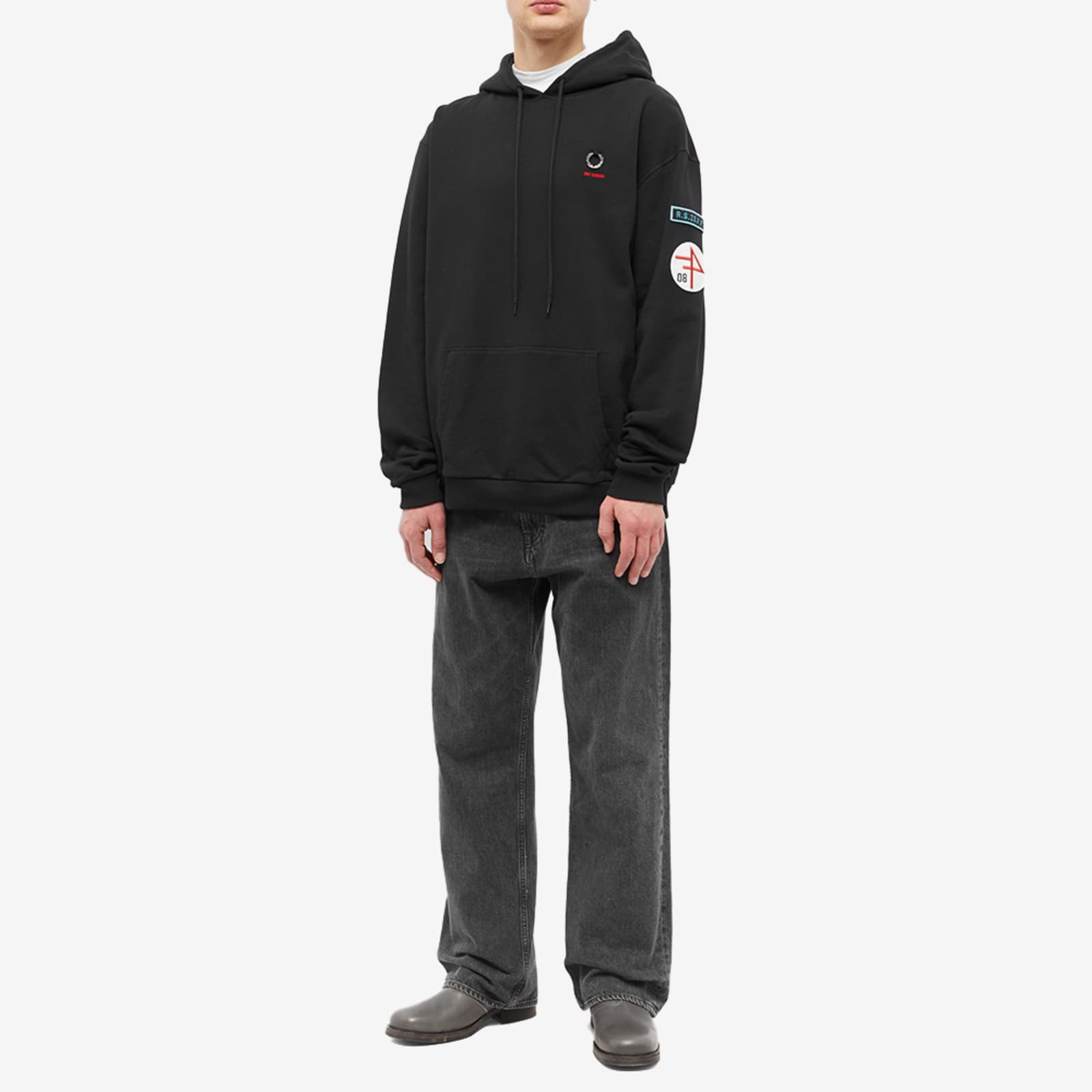 Raf simons x fred perry hoodie clearance