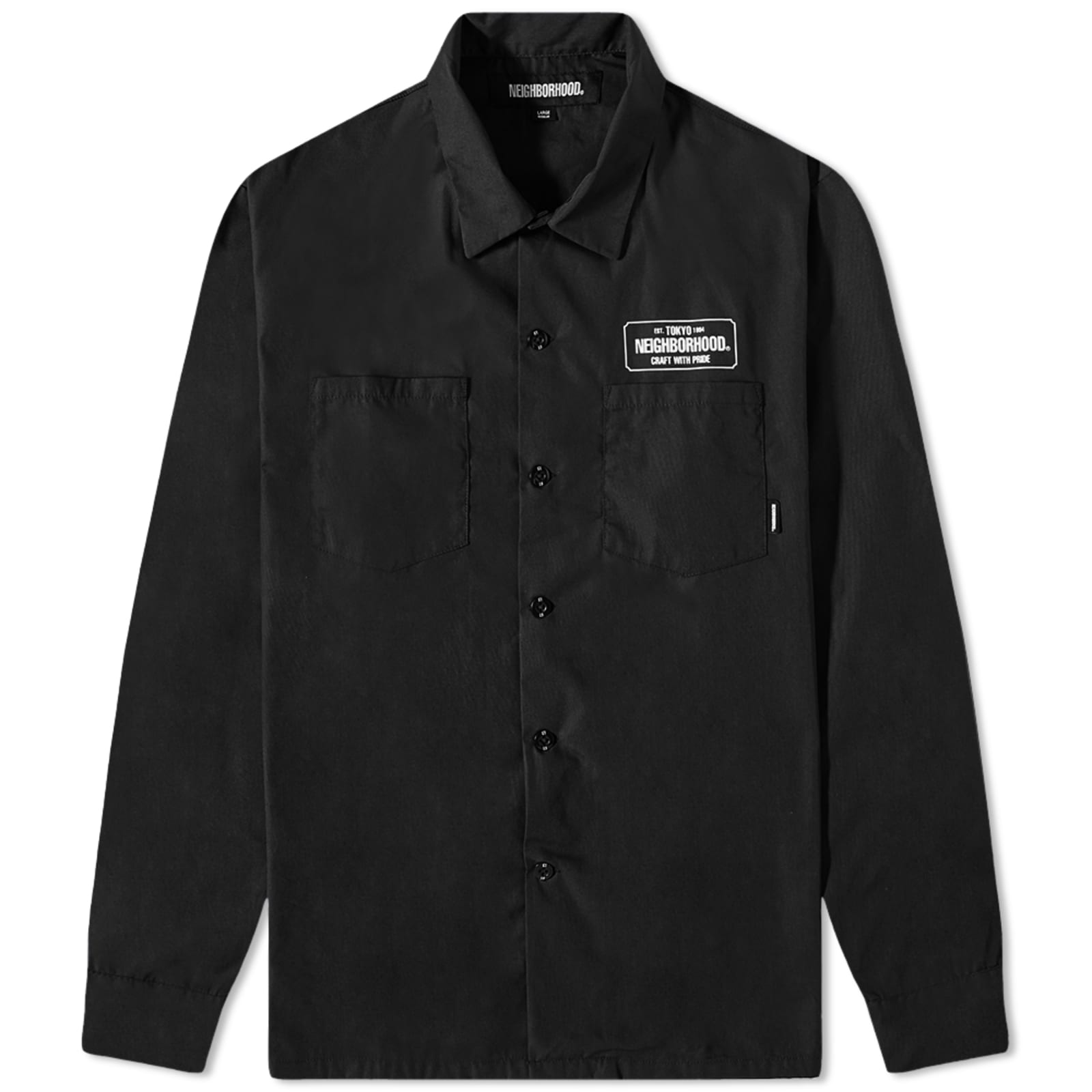 Neighborhood Classic Work Shirt Black END.