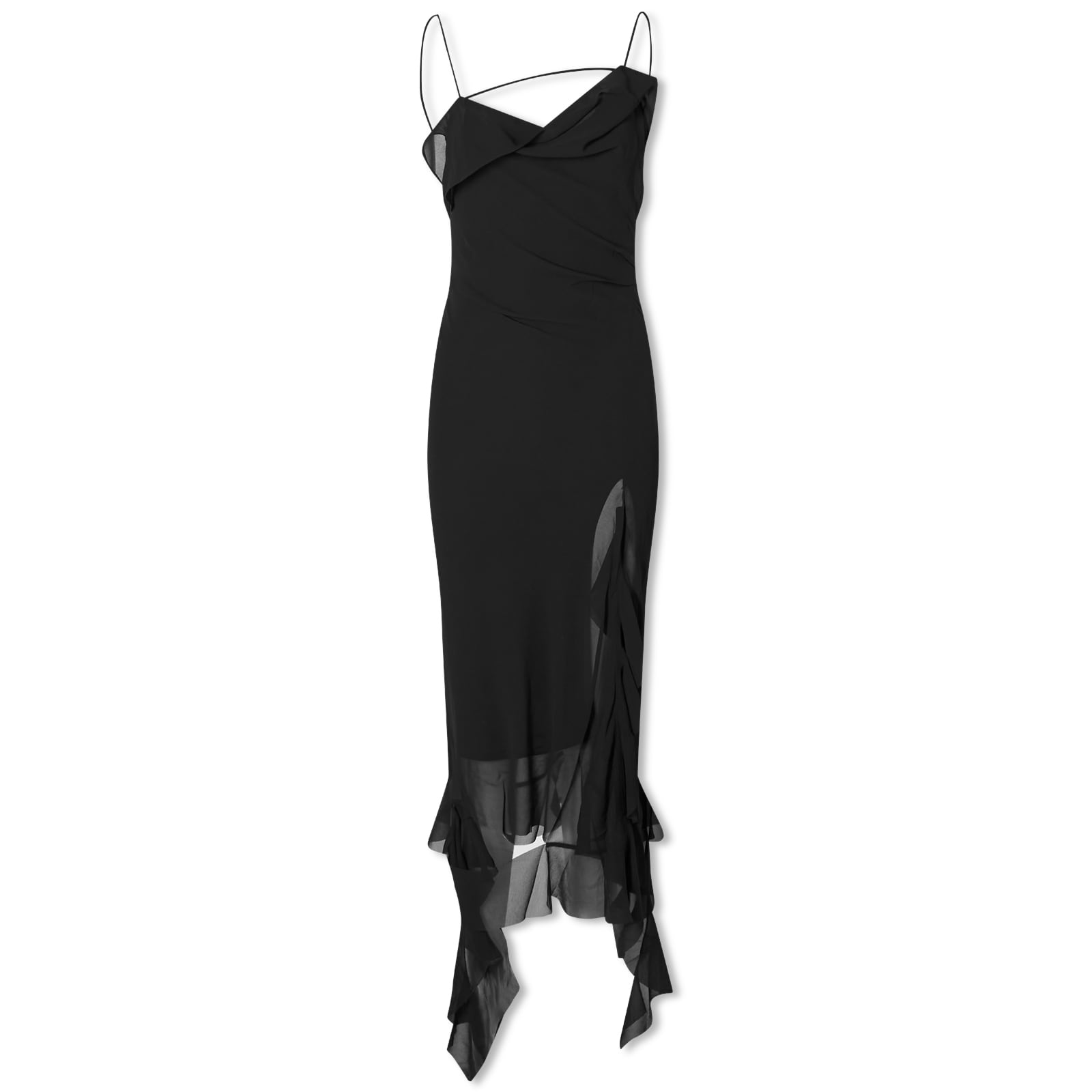 Acne Studios Delouise Chiffon Dress - Black