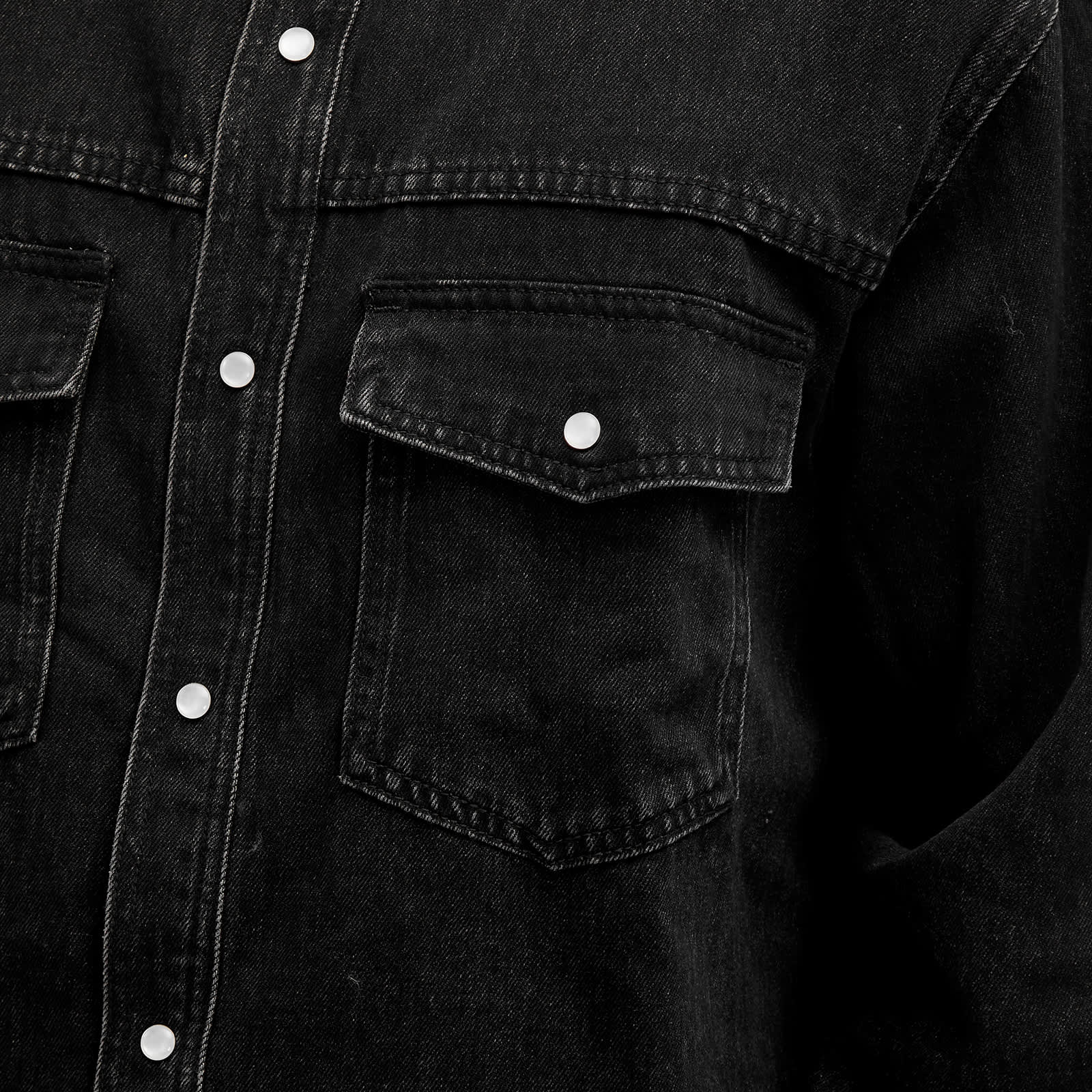 Icecream Running Dog Denim Shirt Black END 