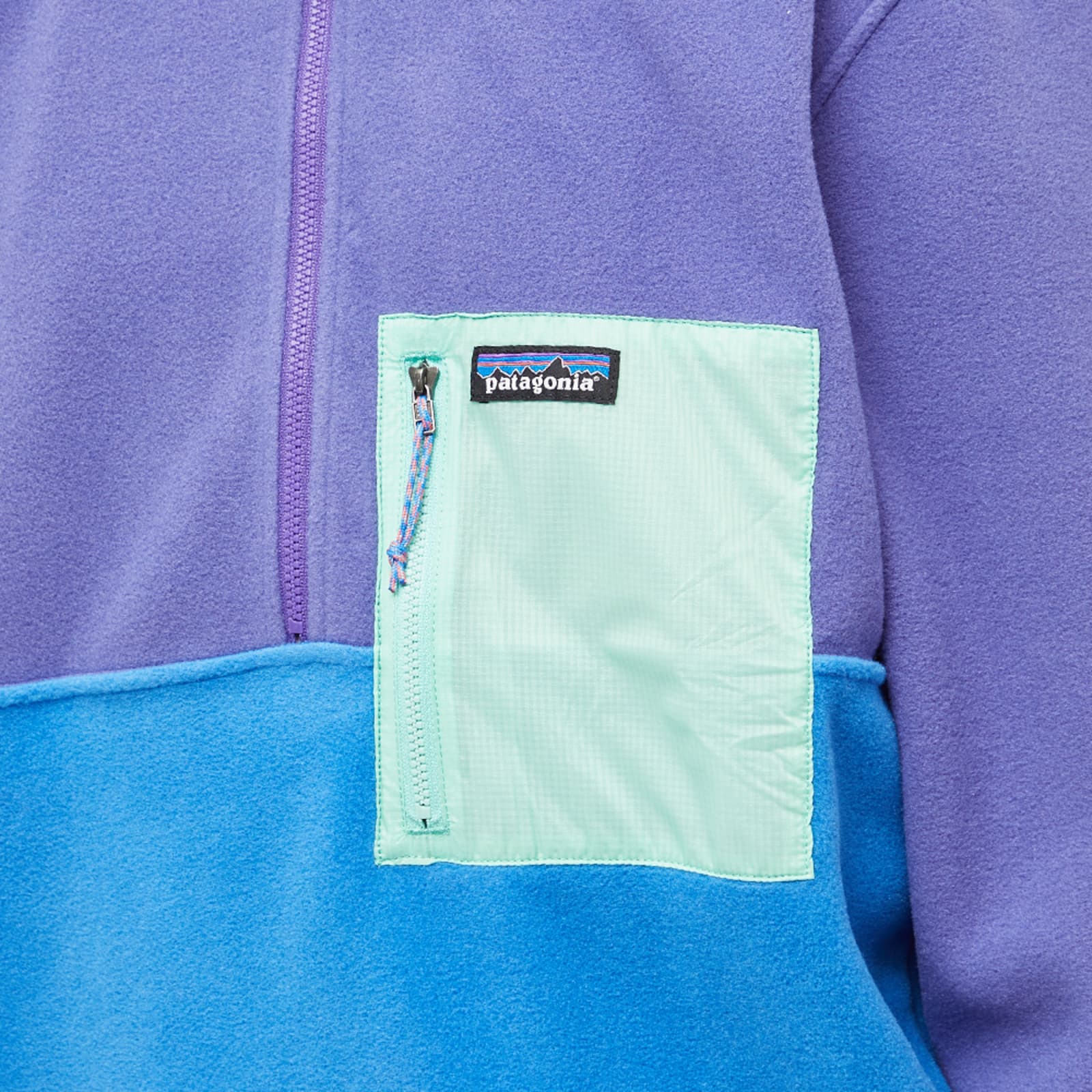Patagonia Microdini Half Zip Pullover Fleece Bayou Blue END. (GB)