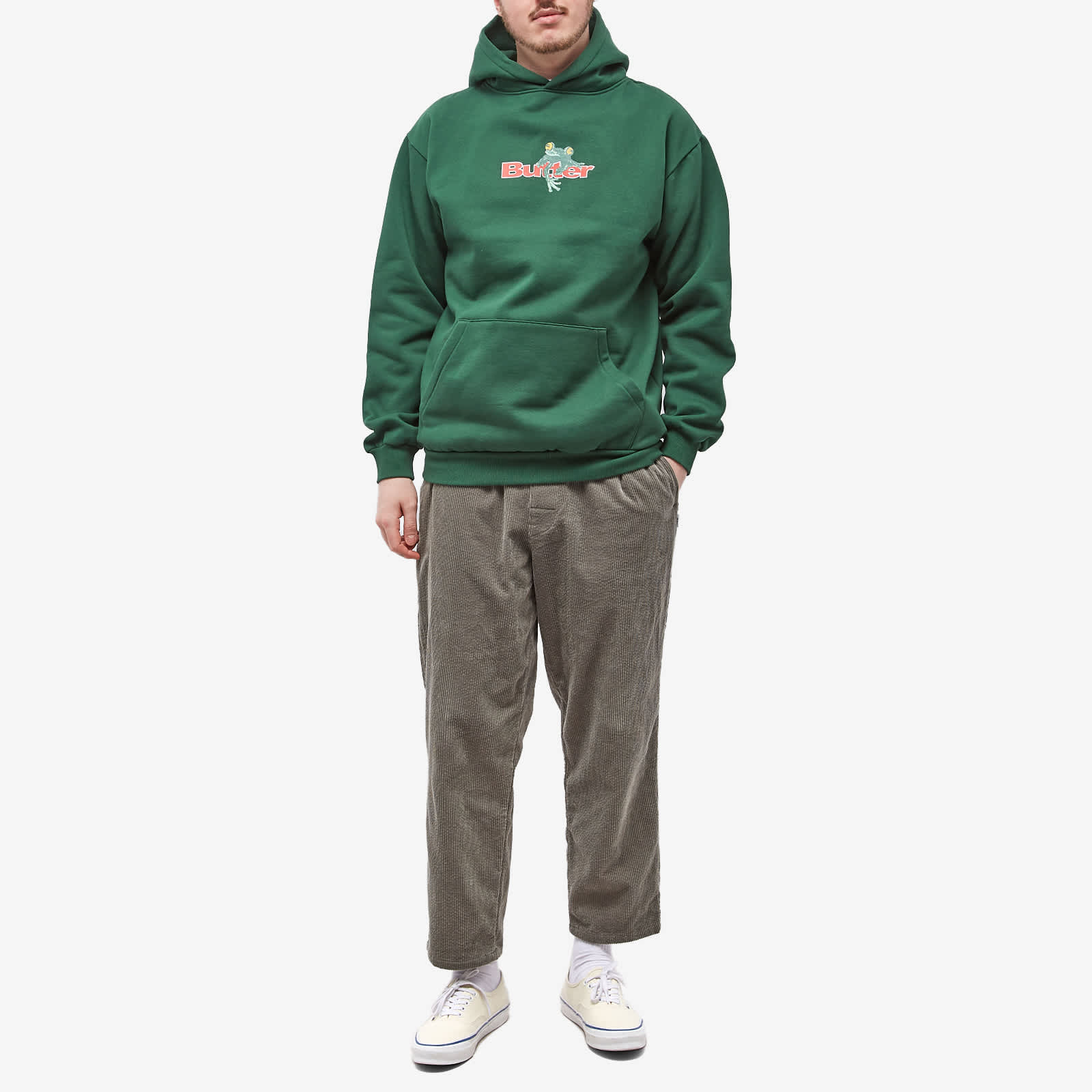 Butter Goods Tree Frog Hoody Forest Green END. (GB)