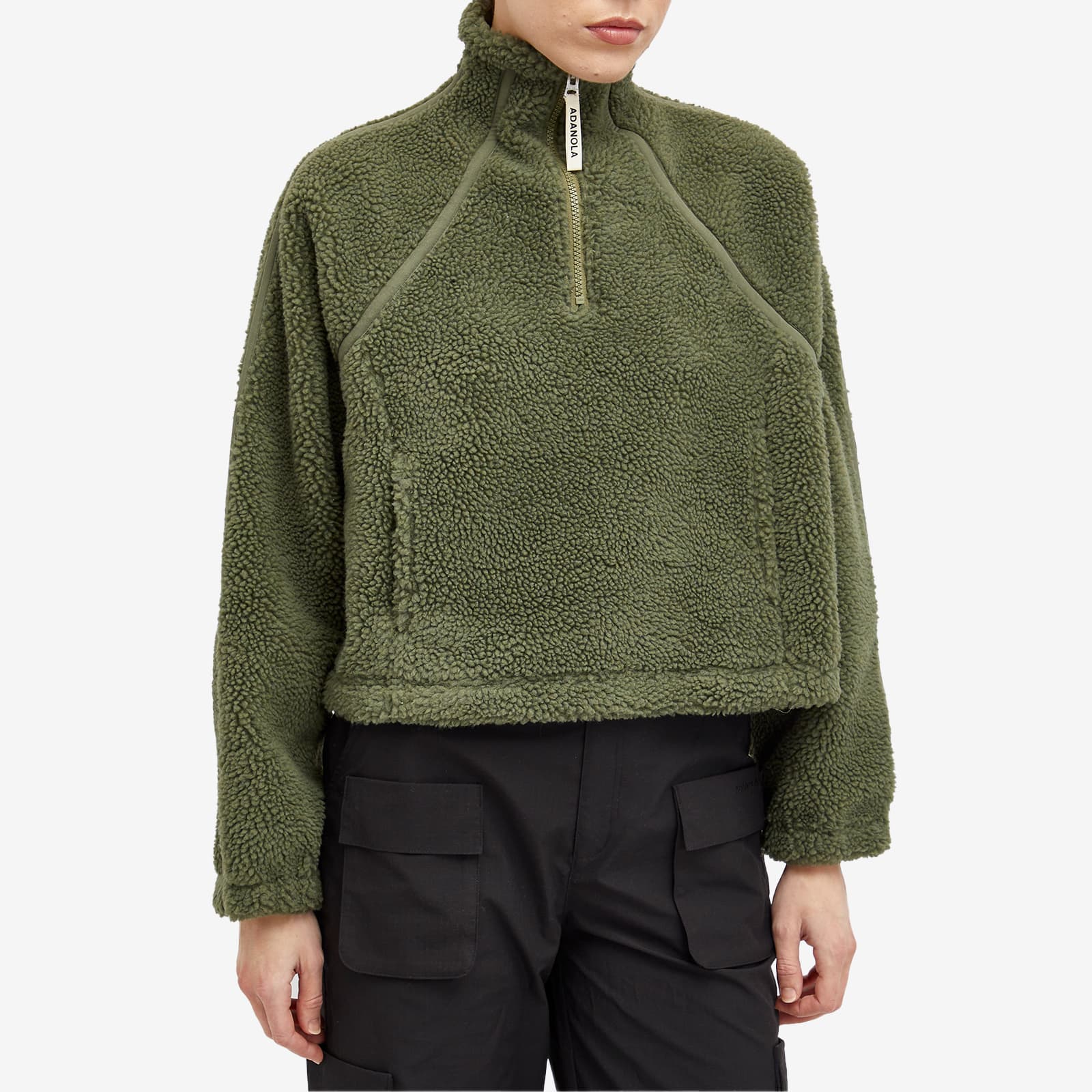 Adanola Quarter Zip Fleece Khaki | END. (GB)