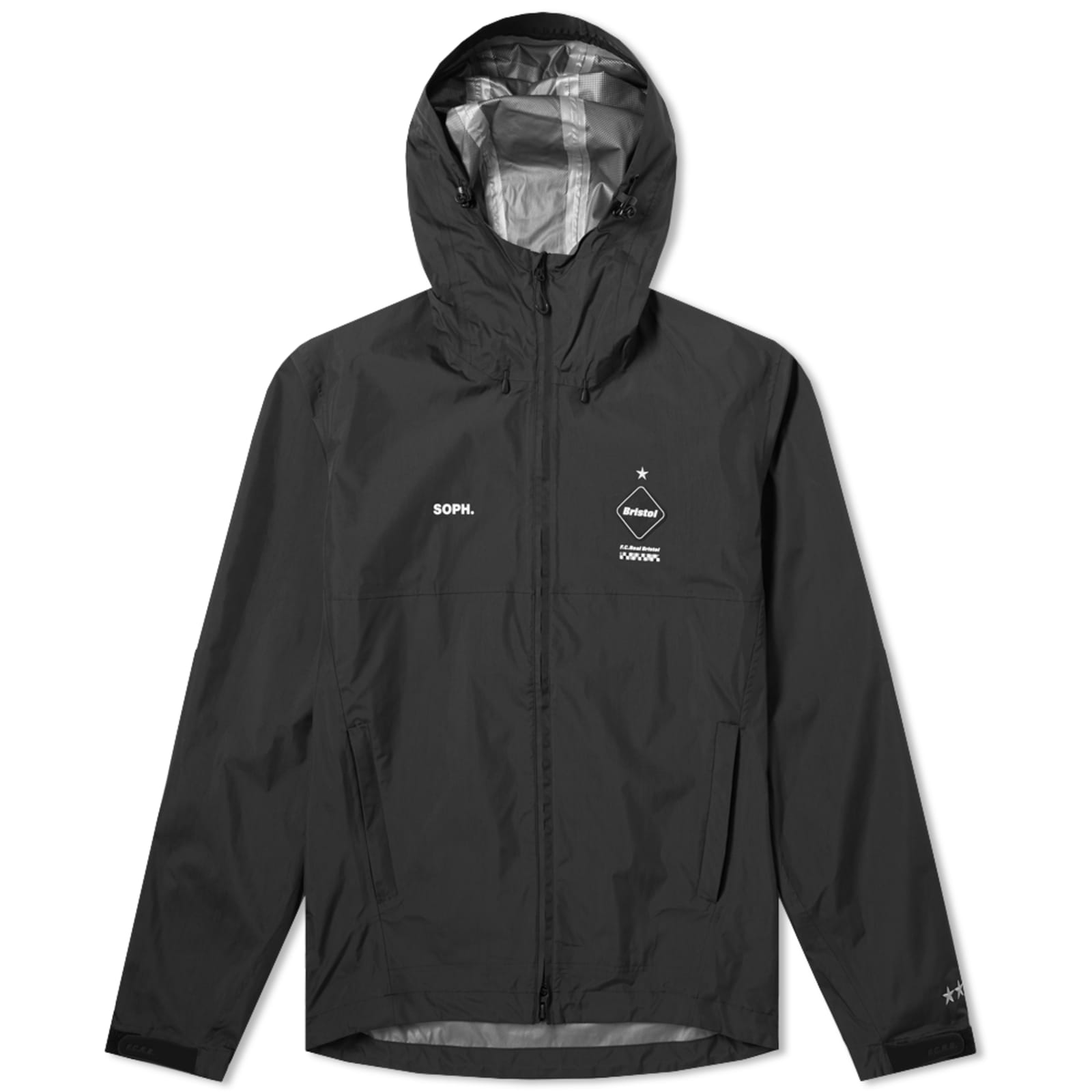 F.C. Real Bristol Rain Jacket Black END. (US)
