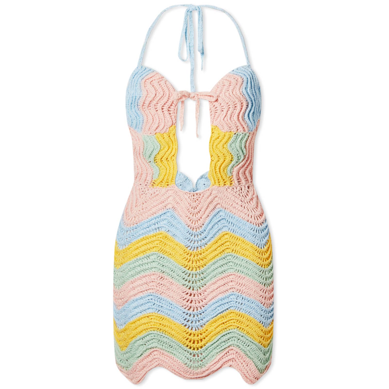 Casablanca Crochet Dress - Rainbow