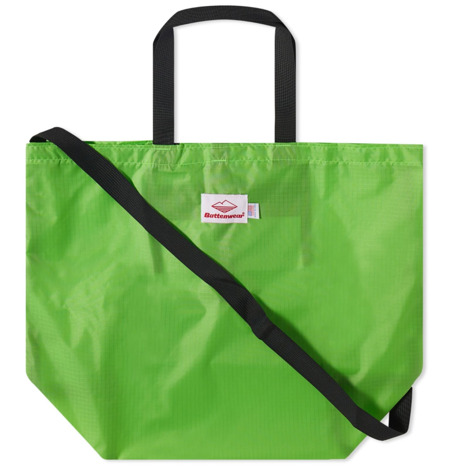 Battenwear Packable Tote Lime Green & Black END.