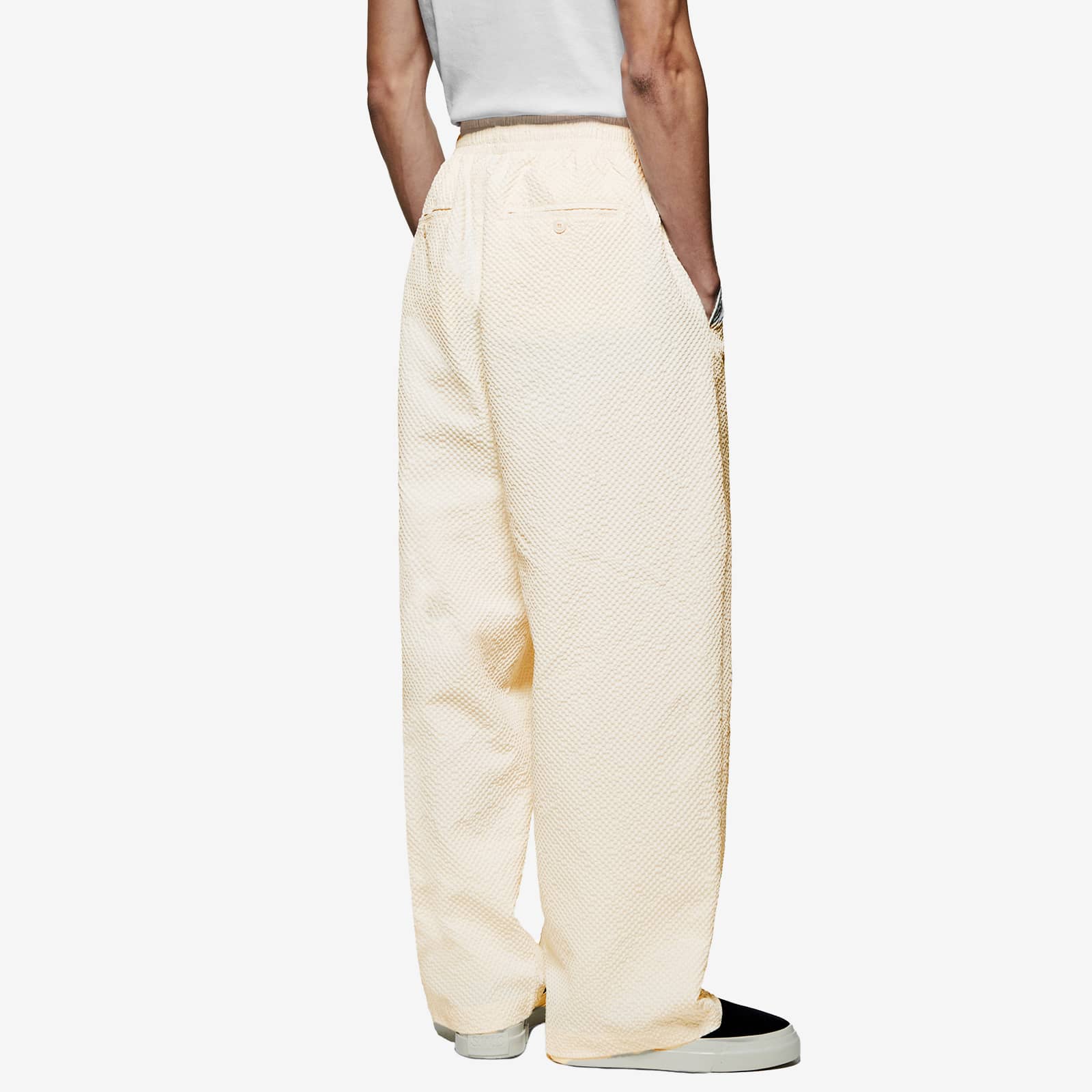 MKI Seersucker Wide Leg Trousers