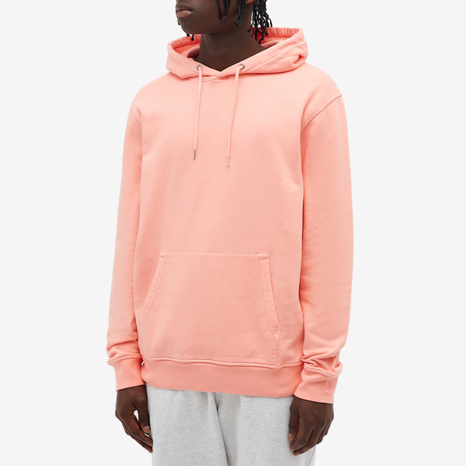 Colorful Standard Classic Organic Popover Hoodie Bright Coral END.