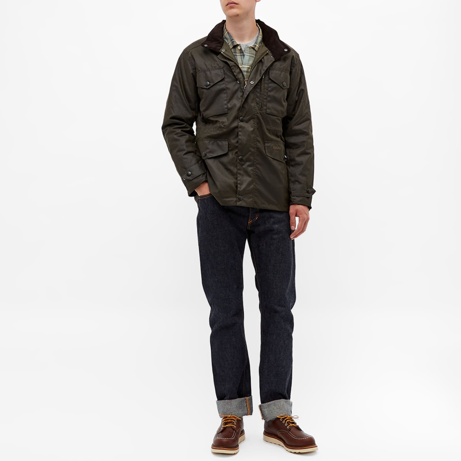 Barbour Sapper Wax Jacket - Olive