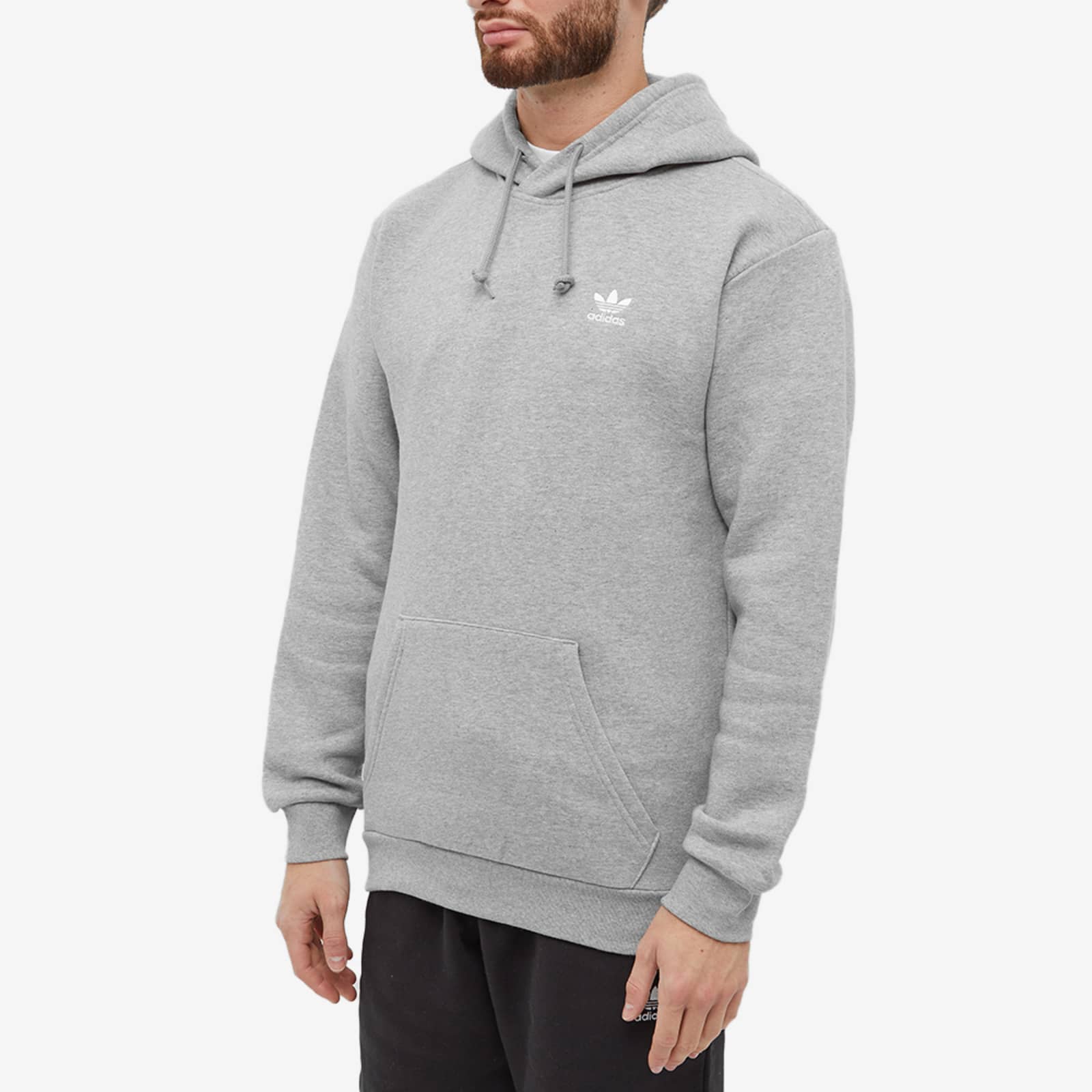 Adidas Essential Hoodie - Medium Grey Heather