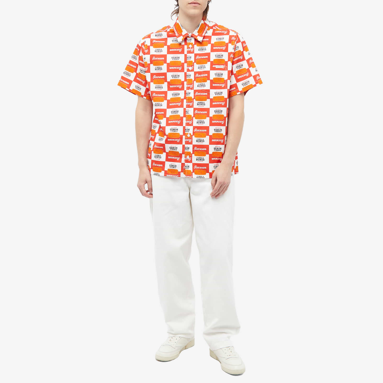 ICECREAM Canned Goods Shirt White & Red END. (Global)
