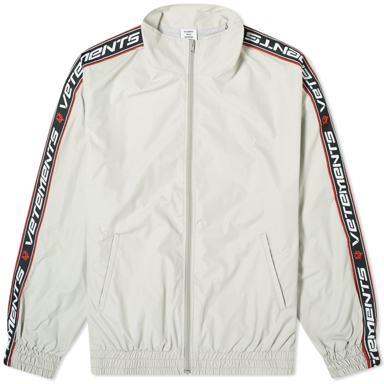 VETEMENTS Taped Track Jacket Grey END.