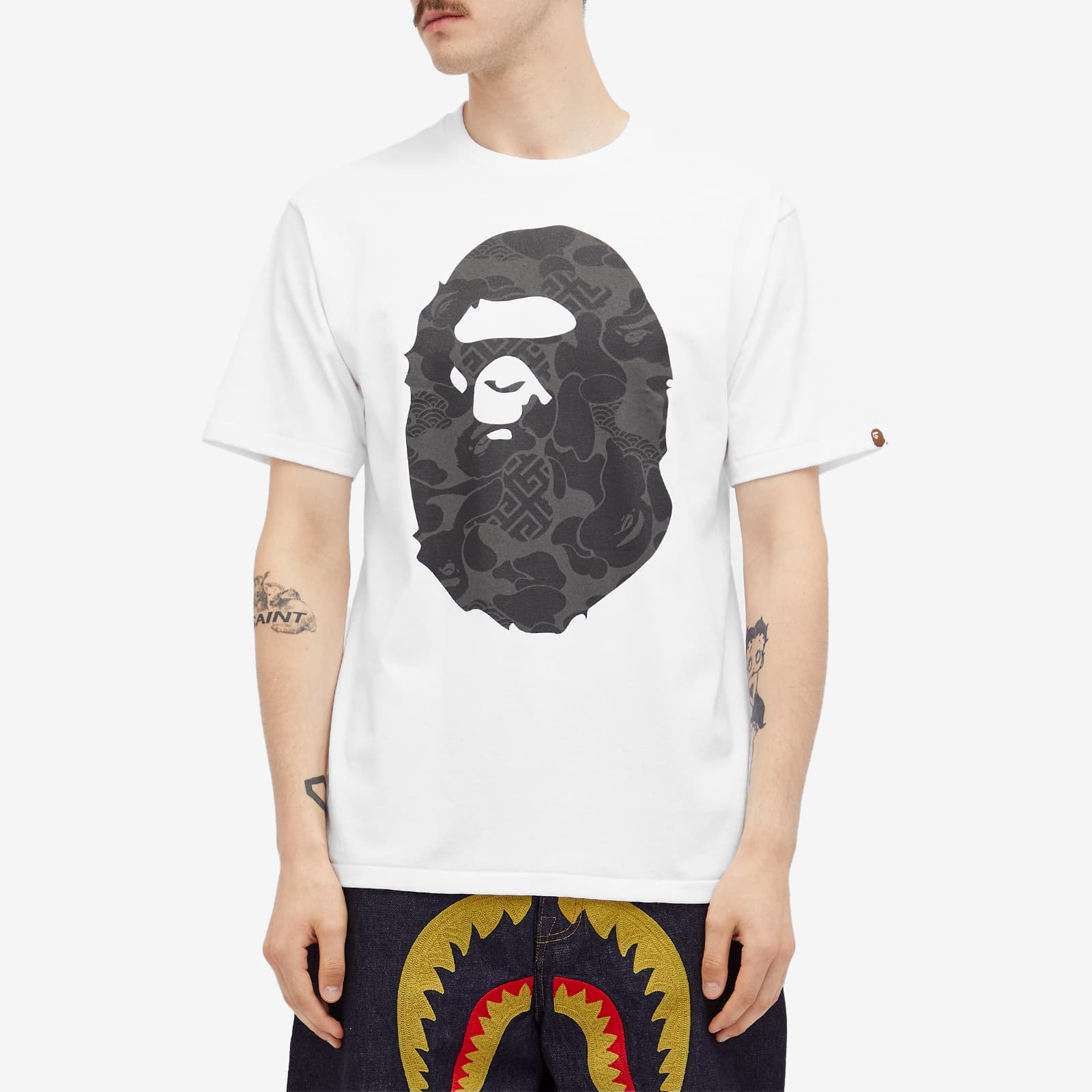 A Bathing Ape Asia Camo Big Ape Head T-Shirt