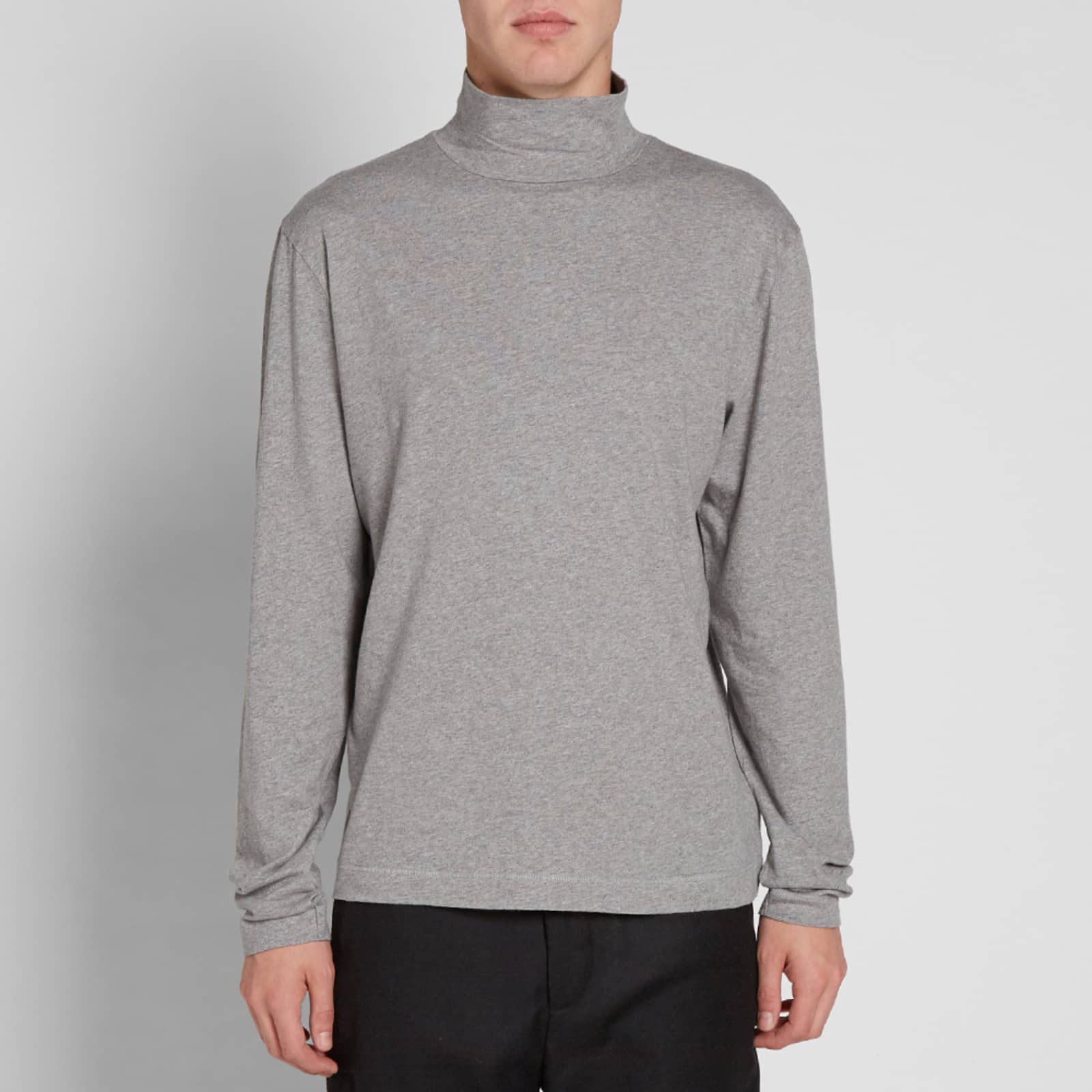 Our Legacy Turtle Neck - Grey Melange Army Jersey