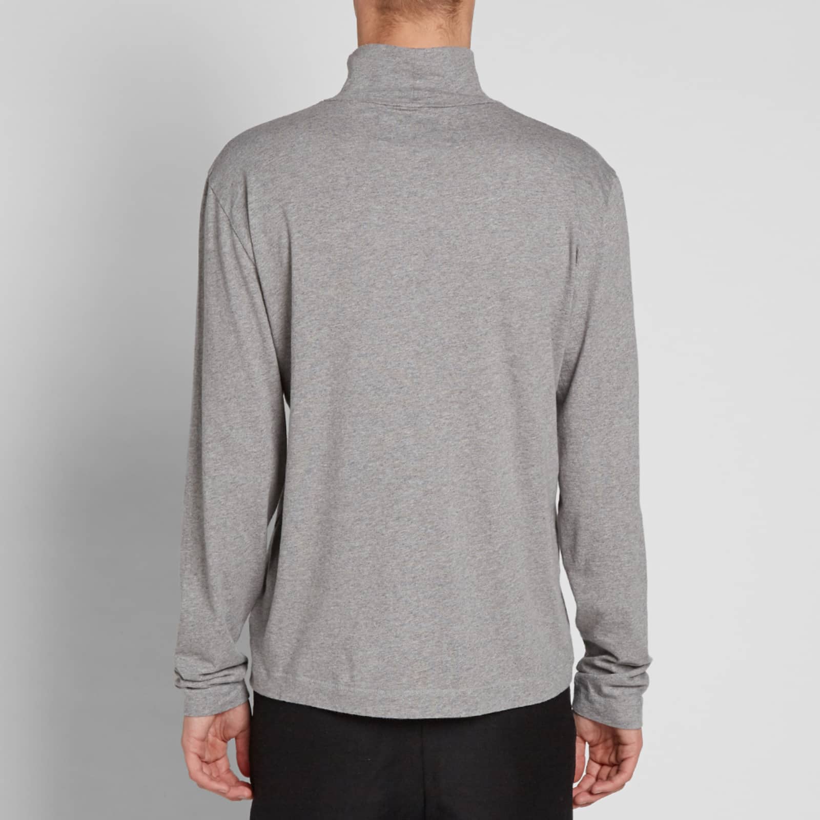 Our Legacy Turtle Neck - Grey Melange Army Jersey