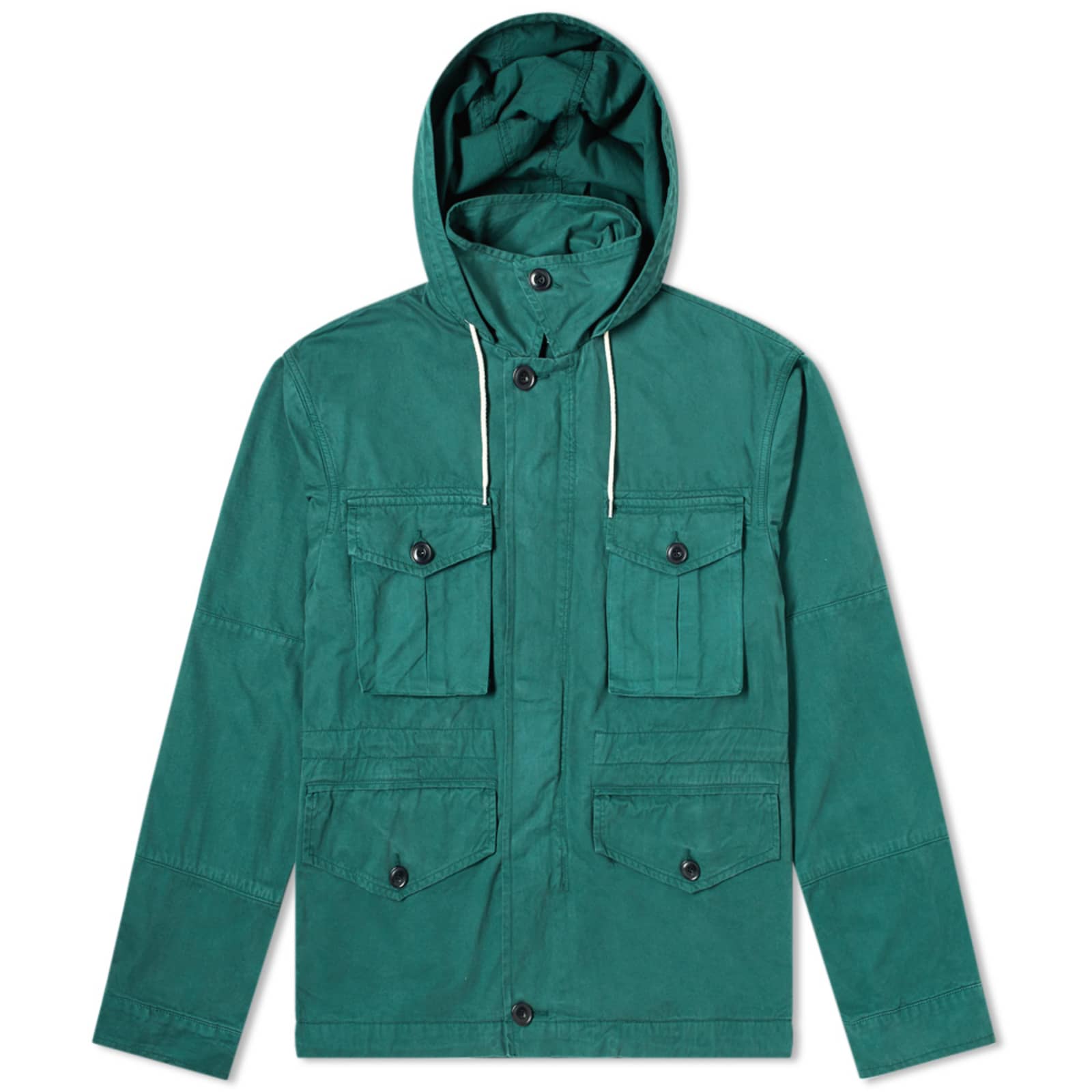 Albam Hooded Field Jacket Bottle Green END.