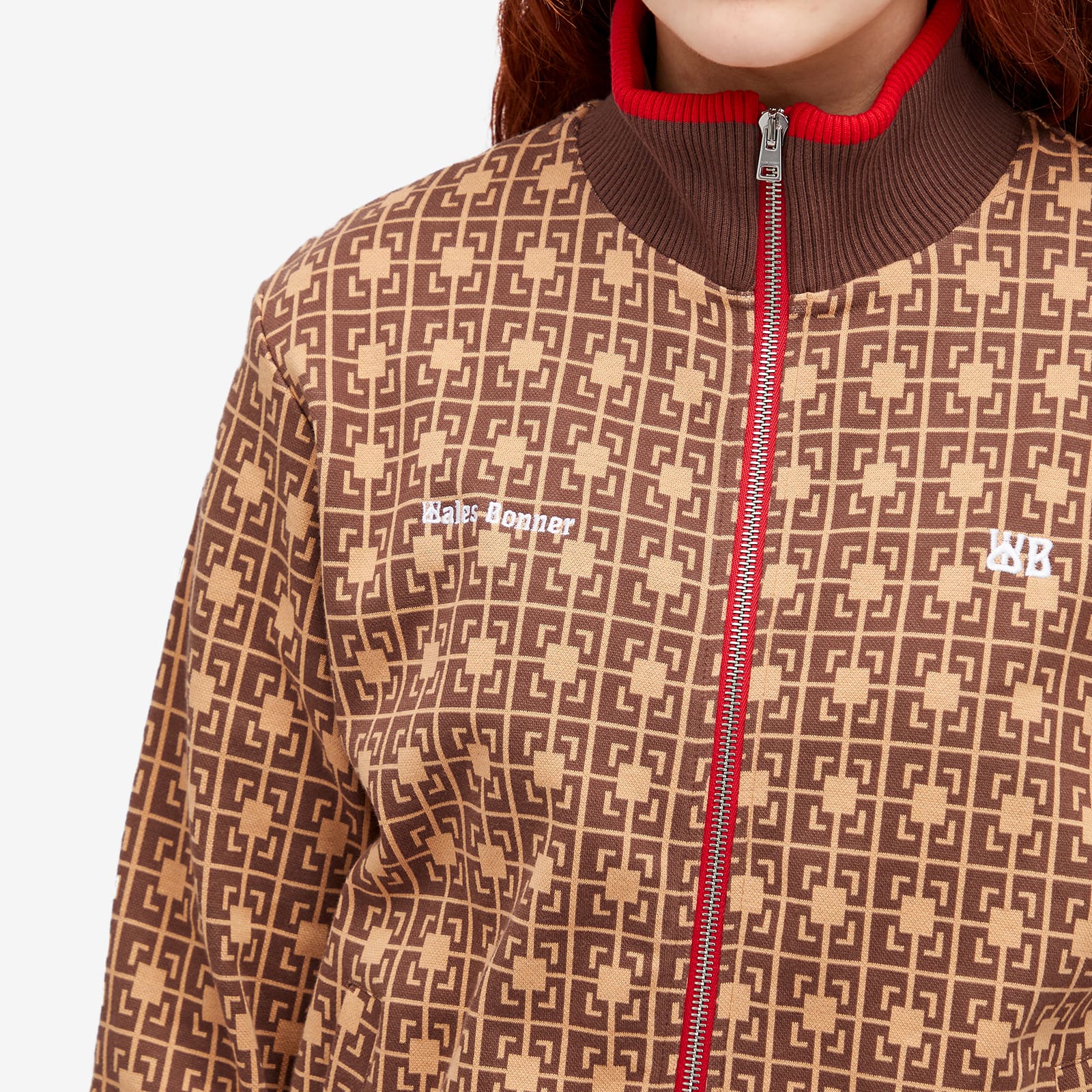 Wales Bonner Power Track Top - Orange & Brown