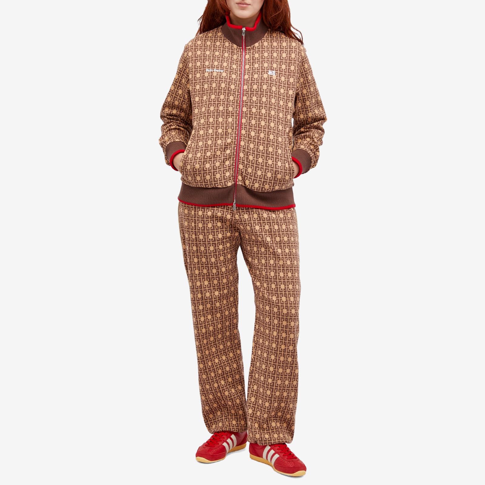 Wales Bonner Power Track Top - Orange & Brown