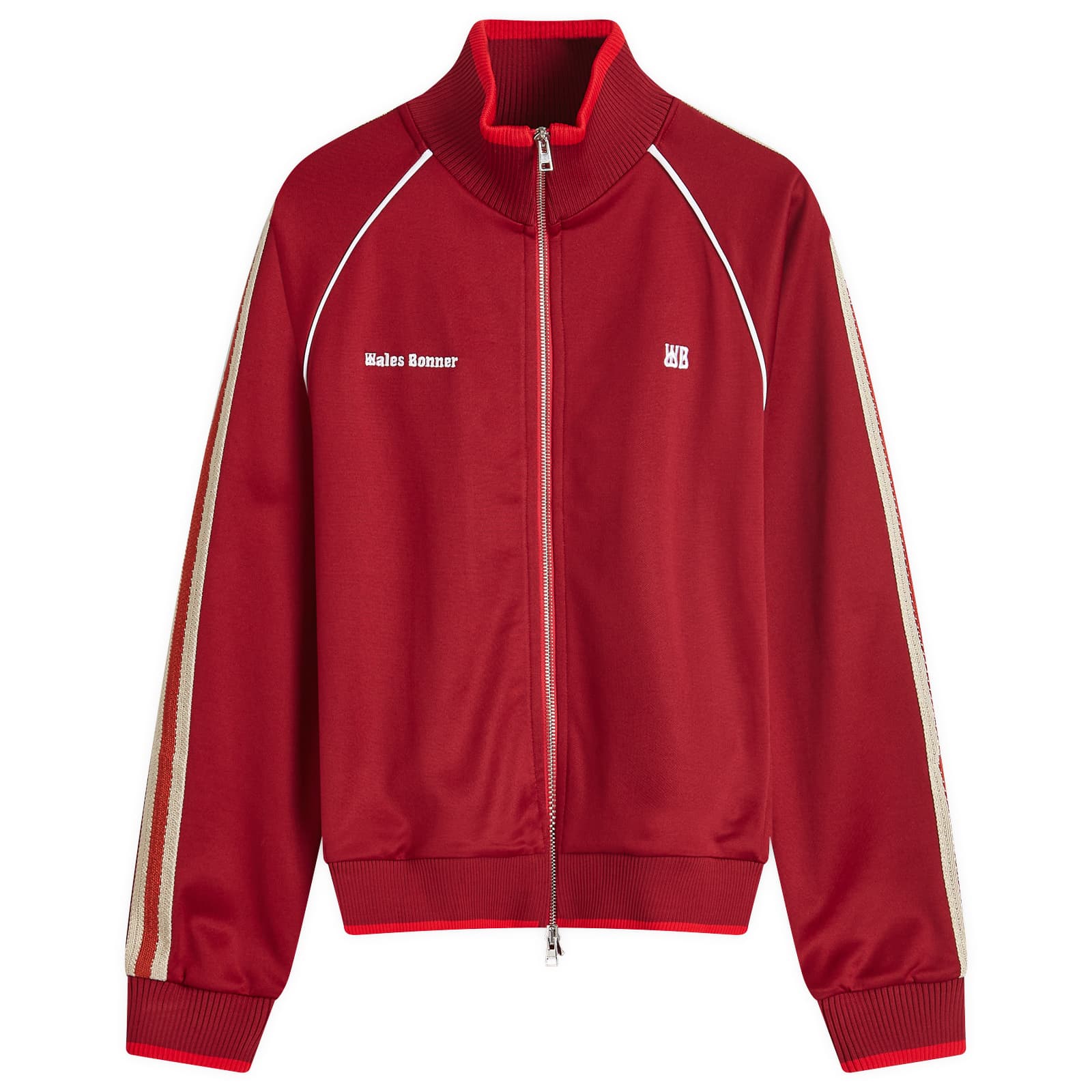 Wales Bonner Shine Track Top - Burgundy