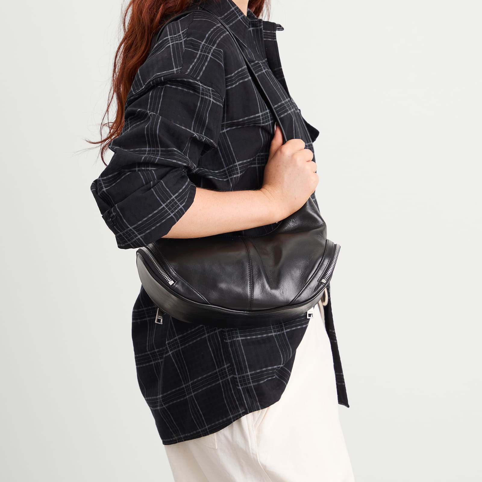 OSOI Cargo Hobo Bag - Stone Black