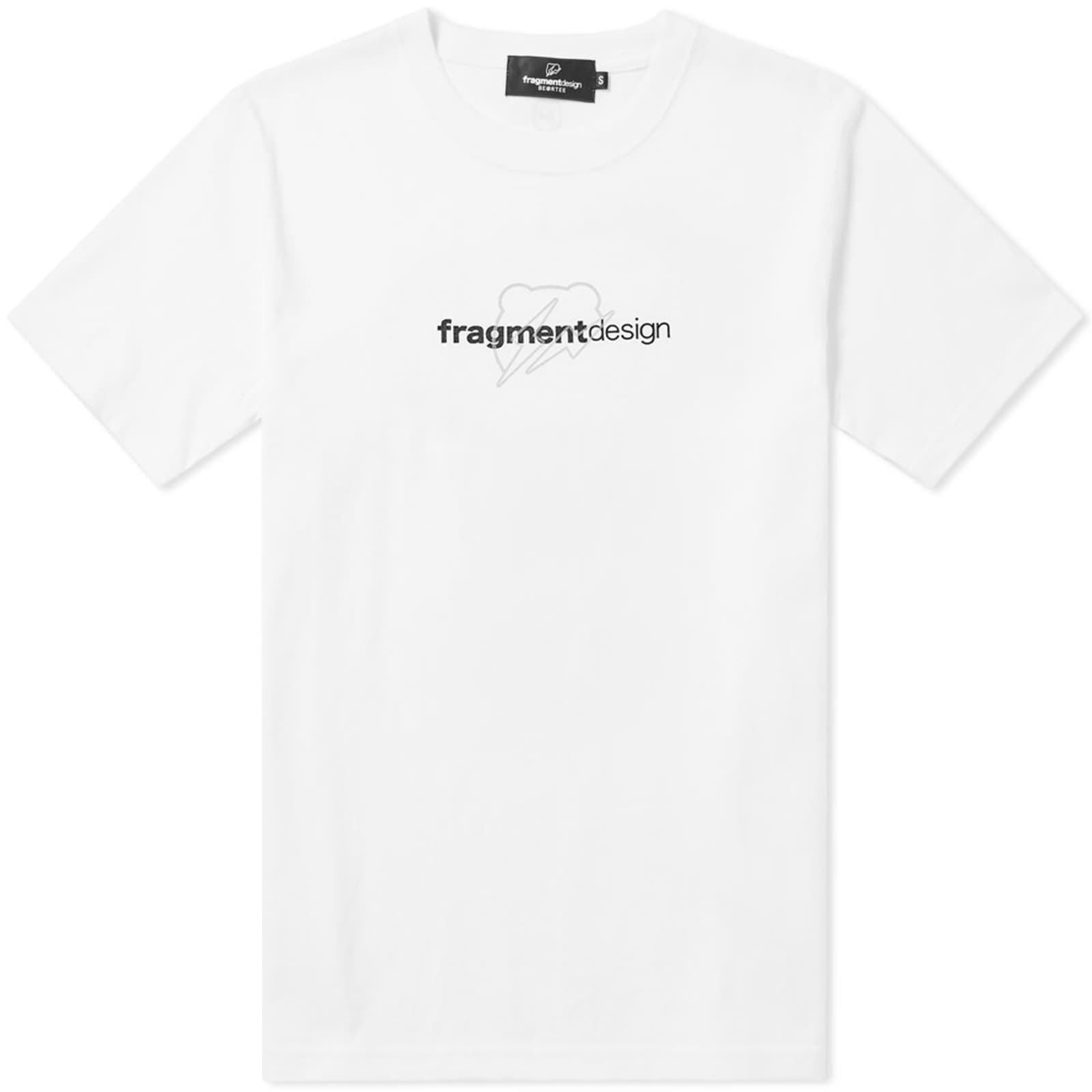 Medicom x Fragment Design Logo Be@rtee - White