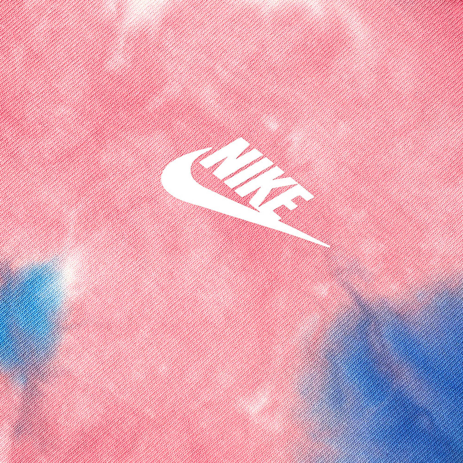 Nike Tie Dye T-Shirt - White, Red & Signal Blue