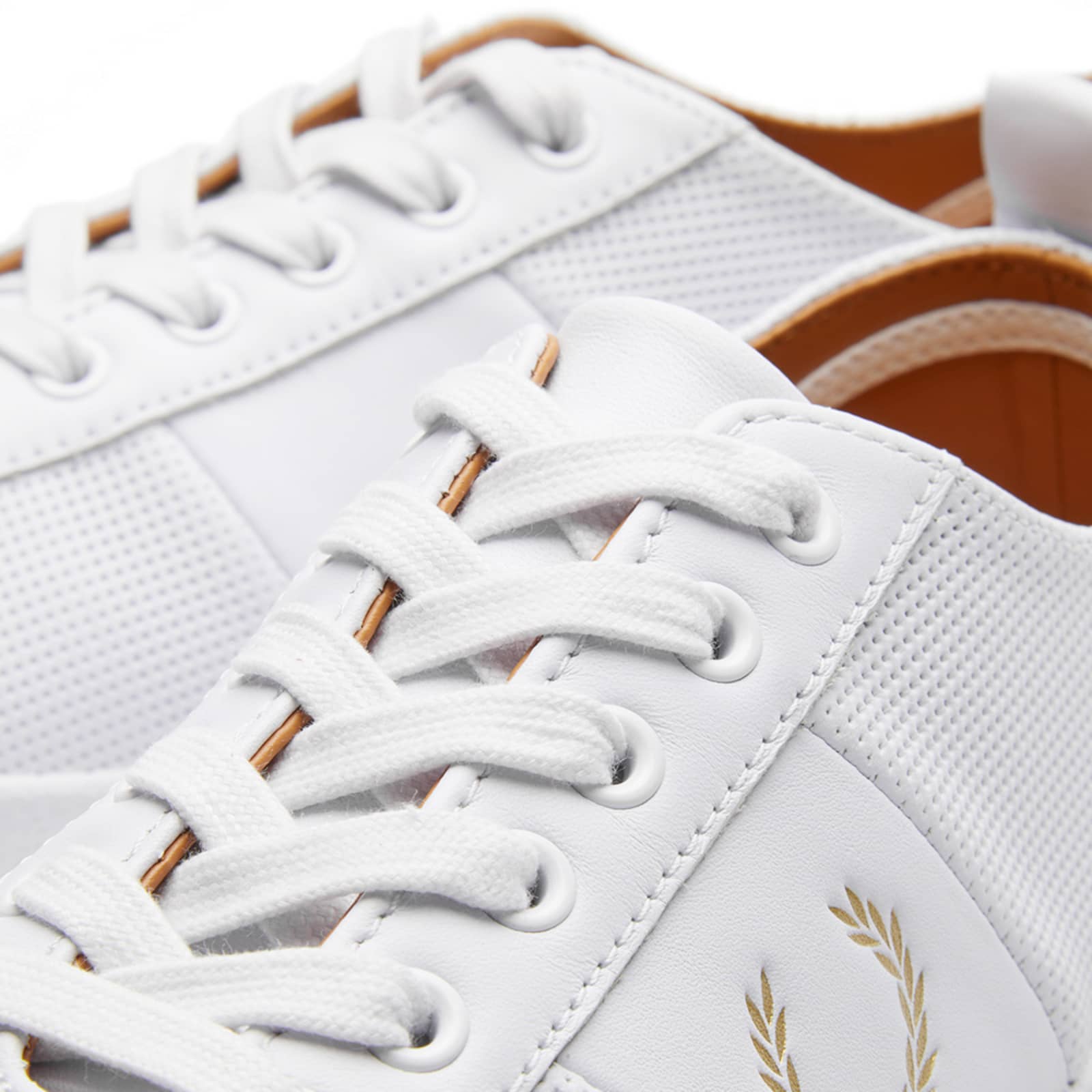 Fred Perry x Miles Kane Leather Table Tennis Sneaker White