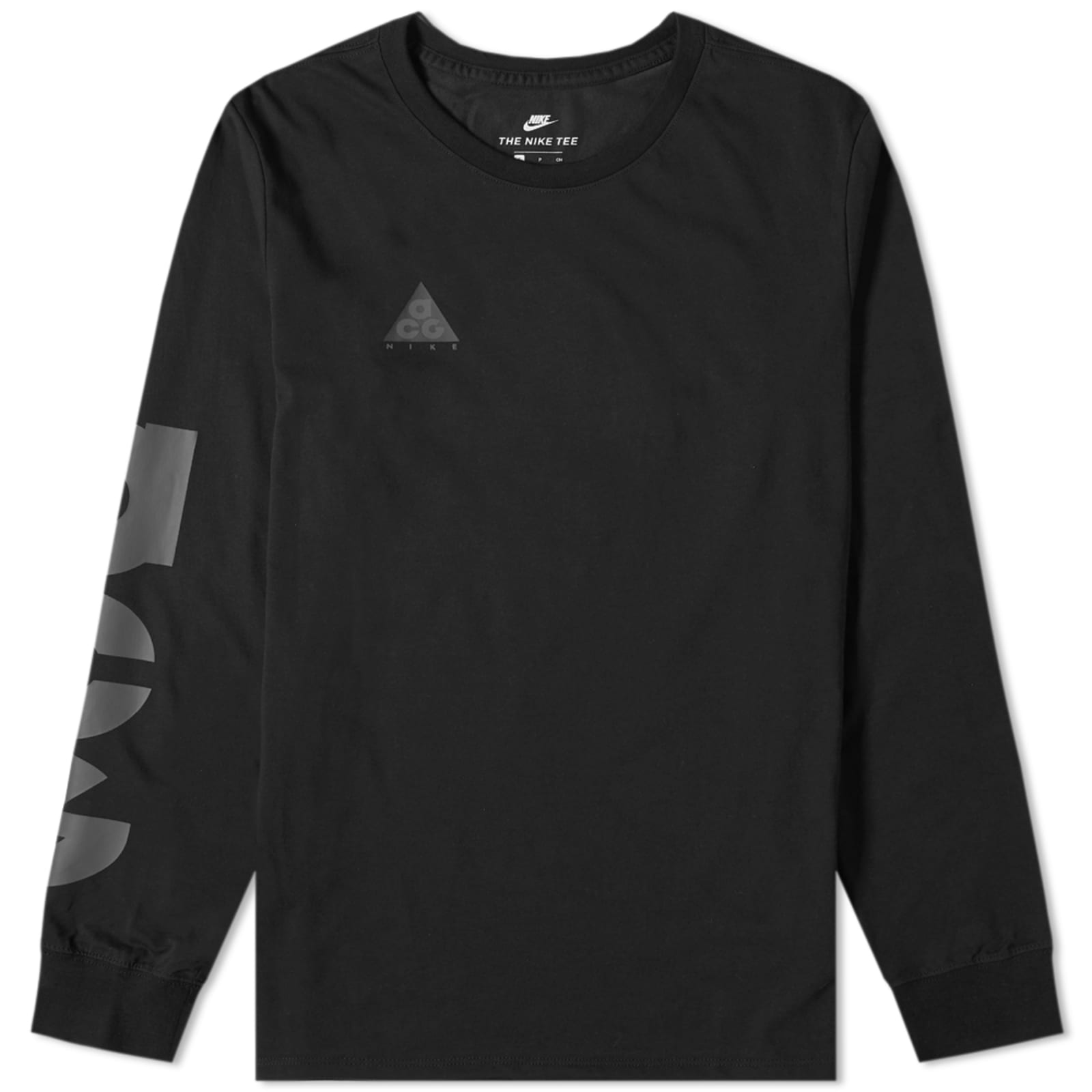 Nike ACG Long Sleeve Tee - Black & Bright Mandarin