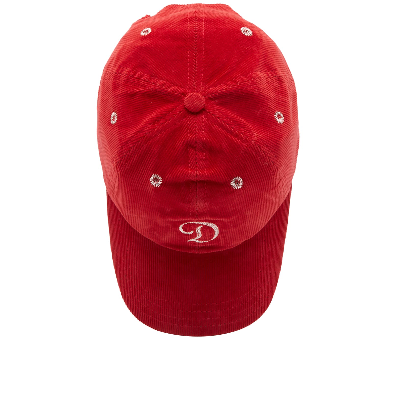 Drake's D Logo Cord Cap - Red