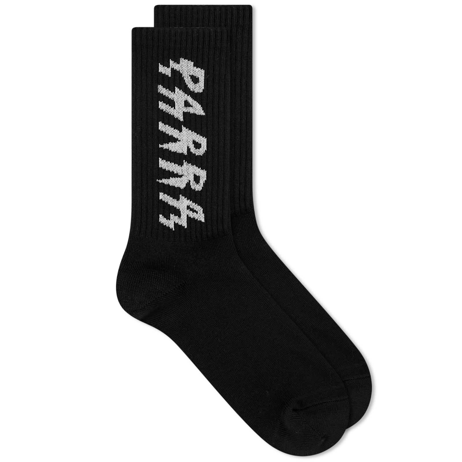 By Parra Spiked Logo Crew Socks - Black