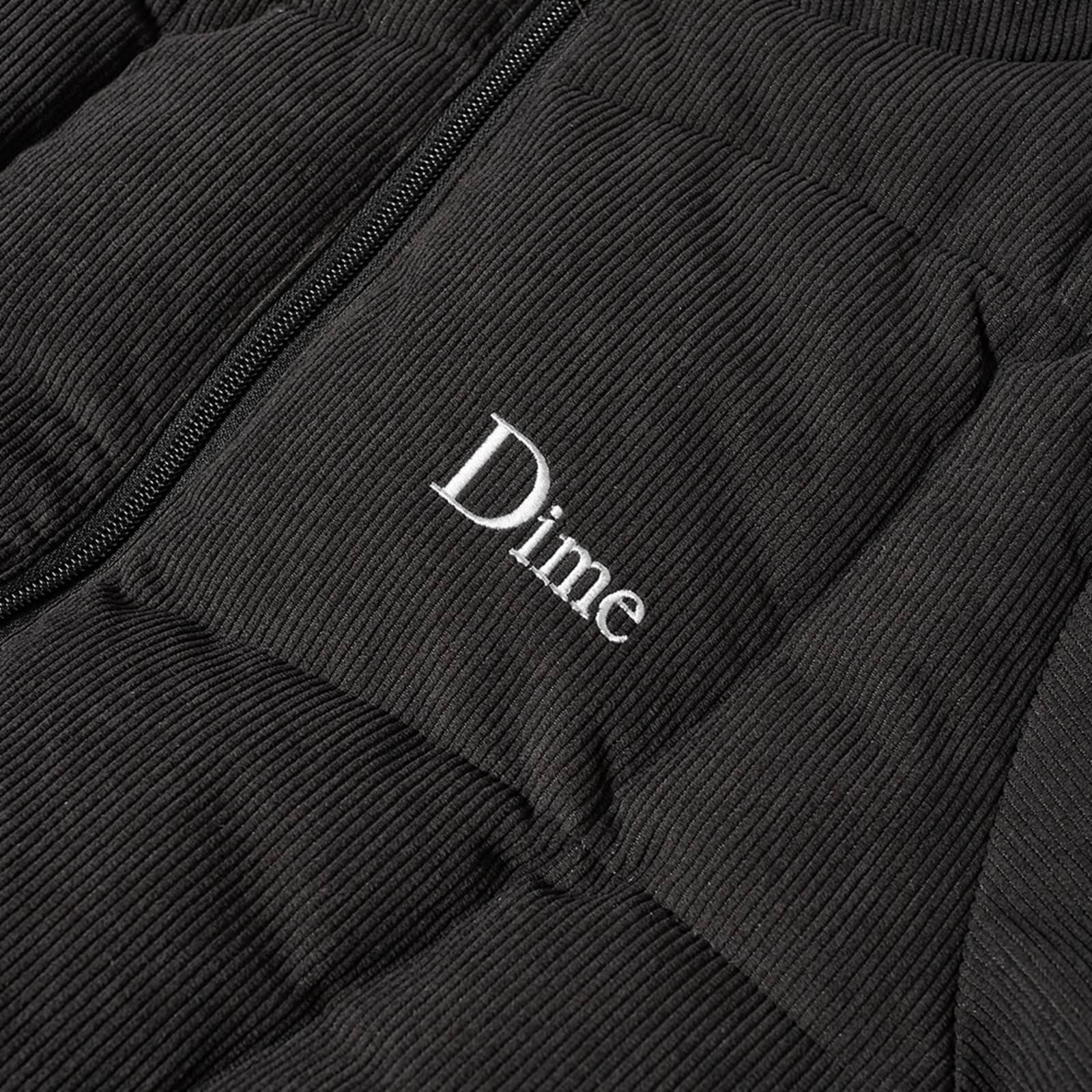 Dime Corduroy Wave Puffer Jacket - Black