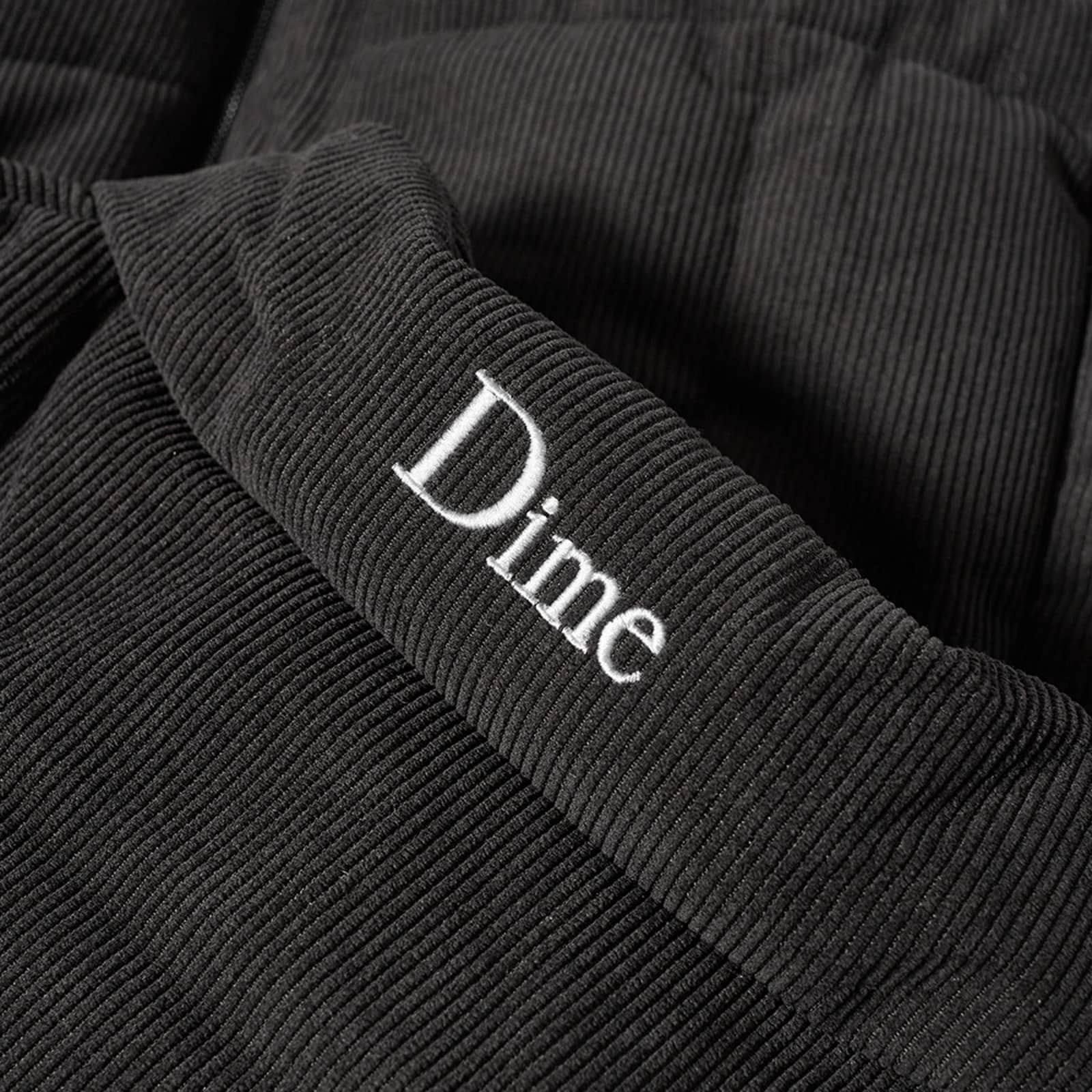 Dime Corduroy Wave Puffer Jacket - Black