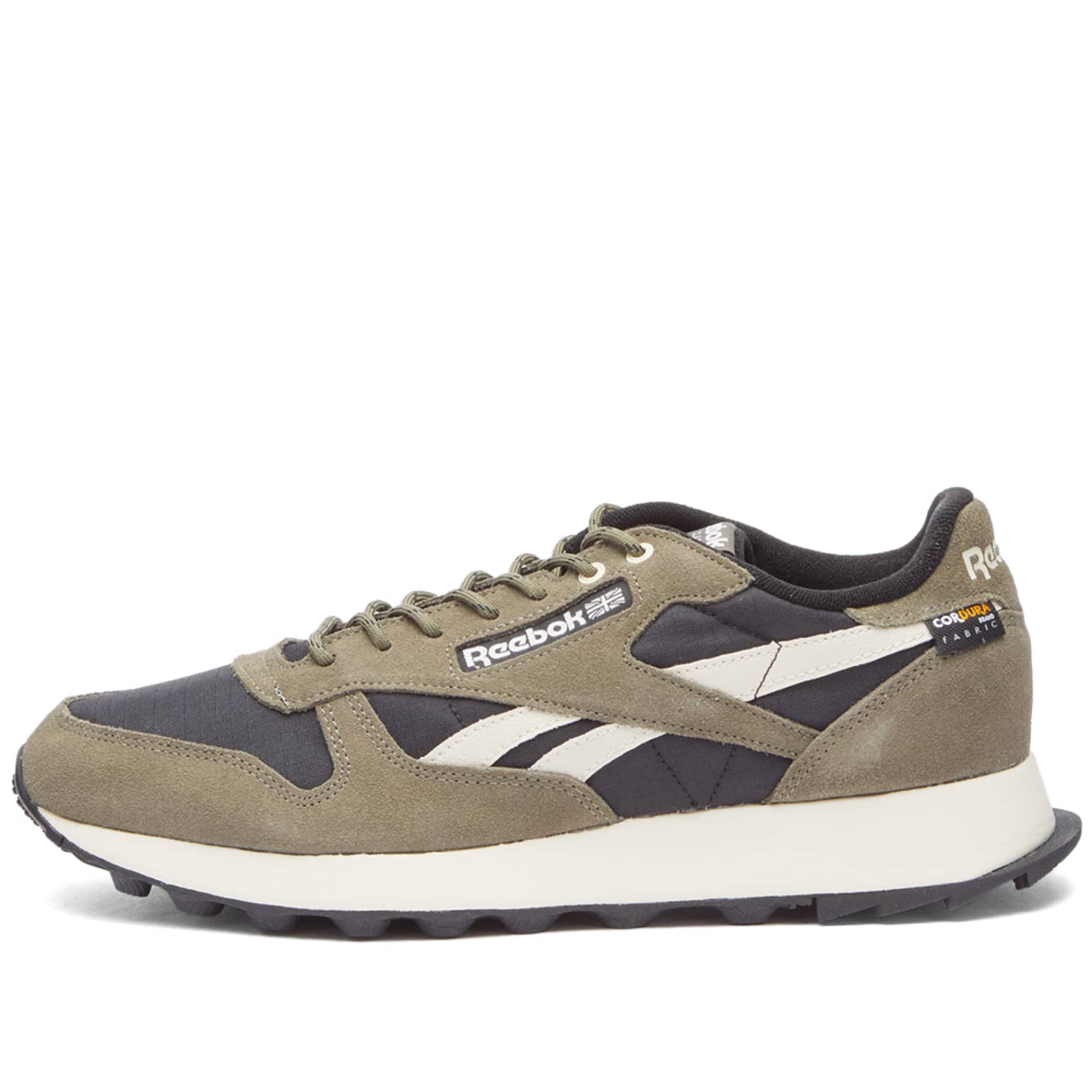 Reebok Classic Leather Cordura Core Black, Army Green & Stucco | END. (US)
