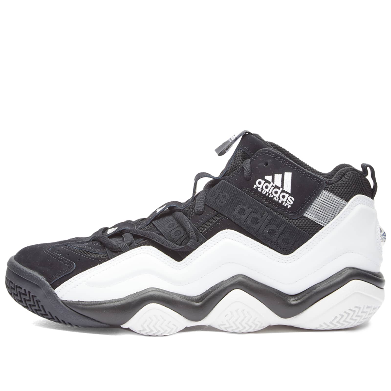Adidas Top Ten 2000 Core Black, White & Silver END. (NZ)