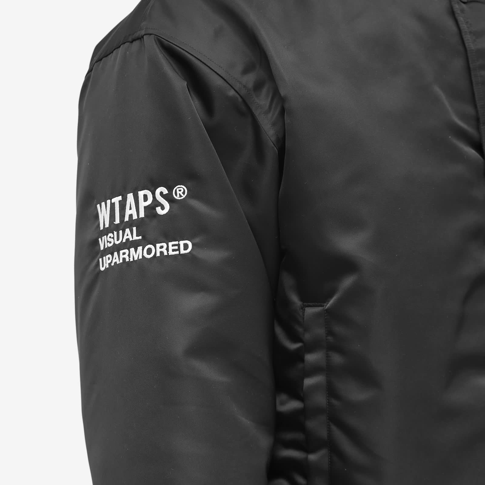 WTAPS 14 Nylon Varsity Jacket Black END.