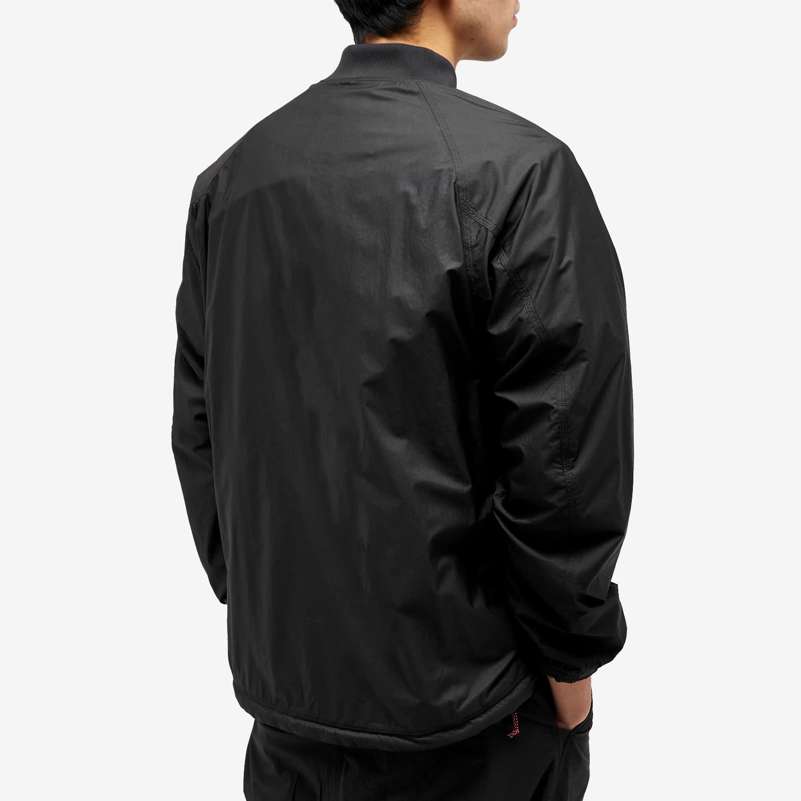 NANGA Rib Collar Coach Jacket Black END. NANGA Rib Collar Coach Jacket Black END.
