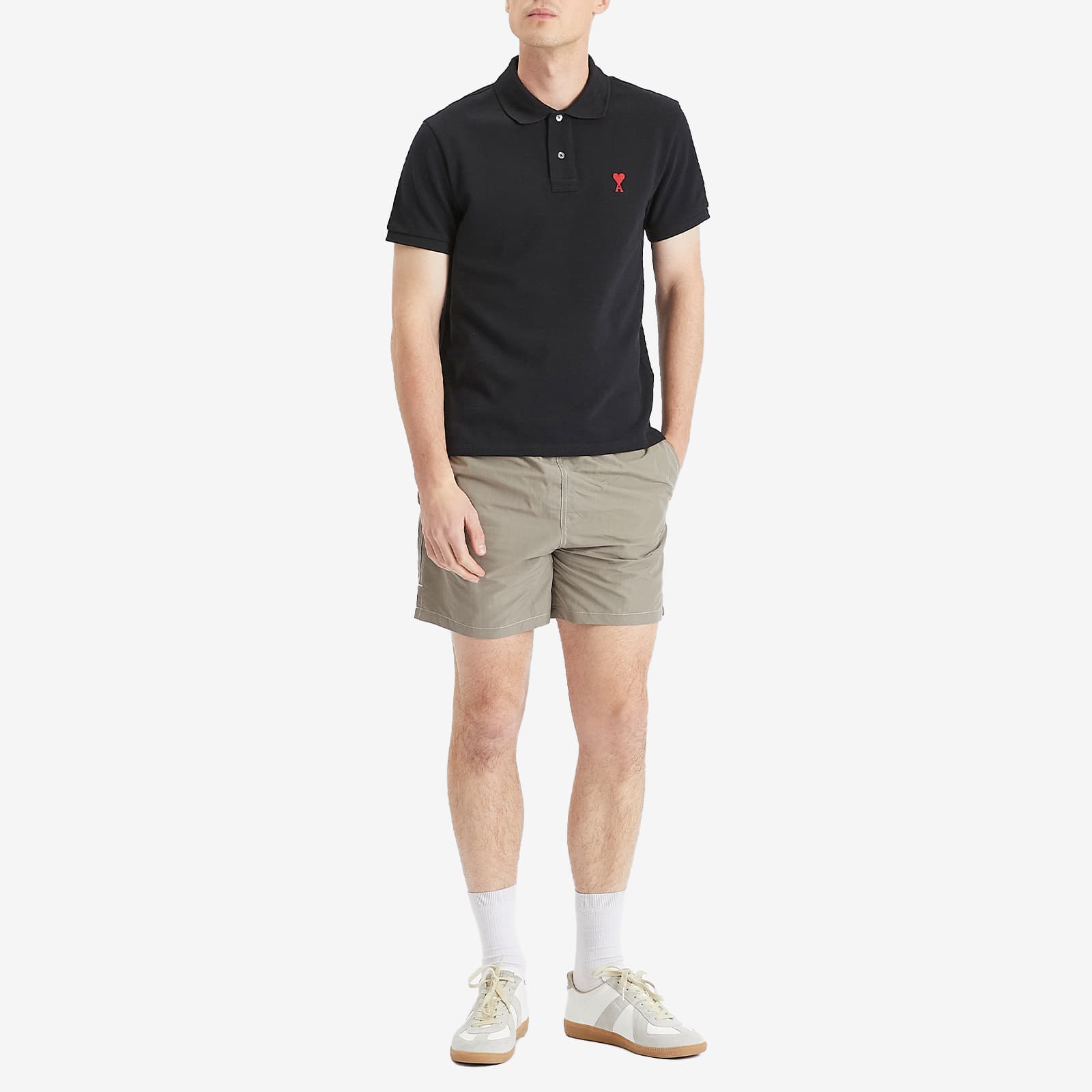 AMI Paris Beach Short - Ash