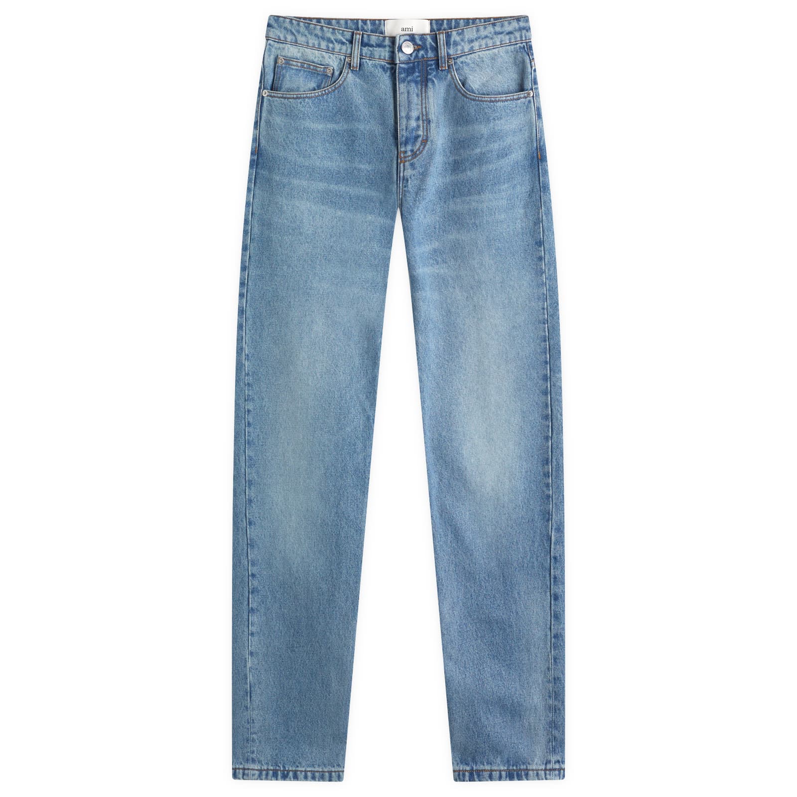 AMI Paris Classic Fit Jeans - Used Blue