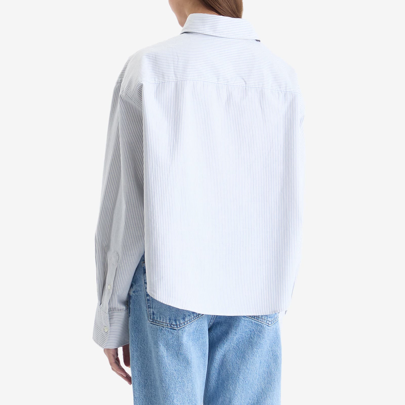 AMI Paris Cropped Oversized ADC Shirt