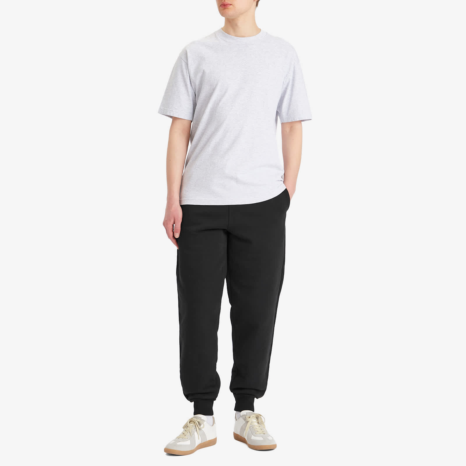 AMI Paris Tonal ADC Jogger - Wool Gabardine Black
