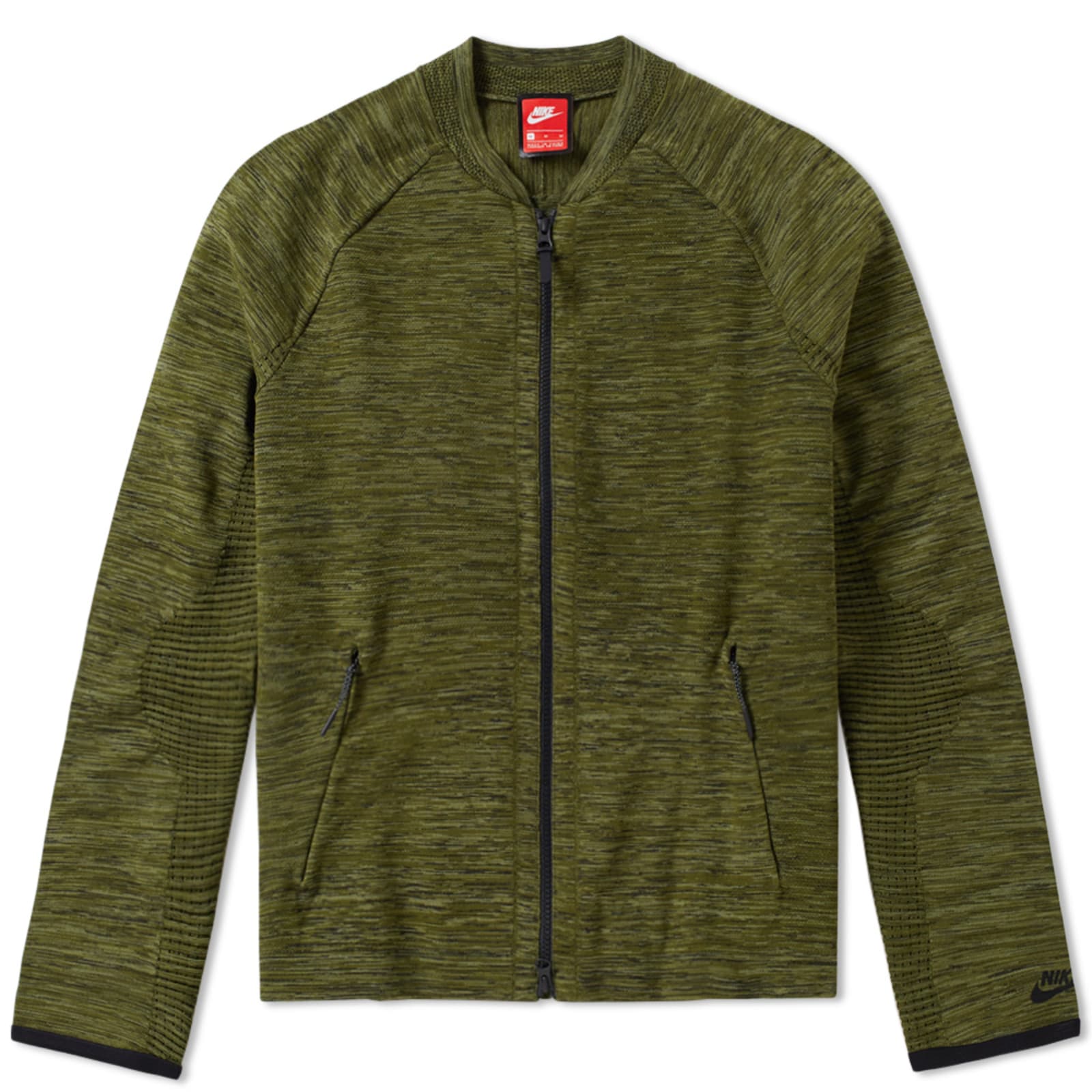 Nike Tech Knit Jacket Legion Green & Black END. (US)