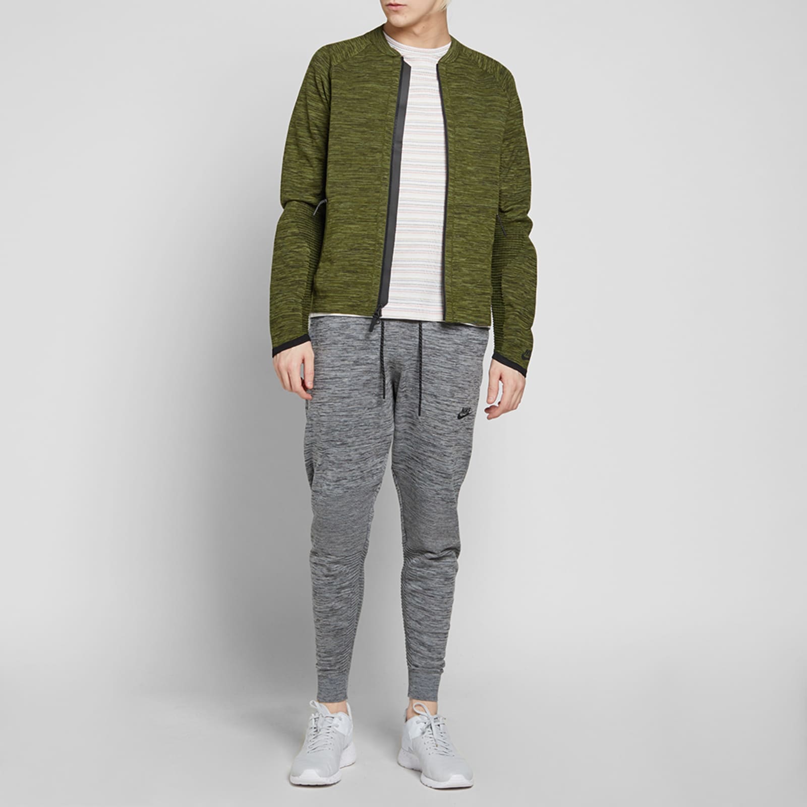 Nike Tech Knit Jacket Legion Green & Black END. (US)