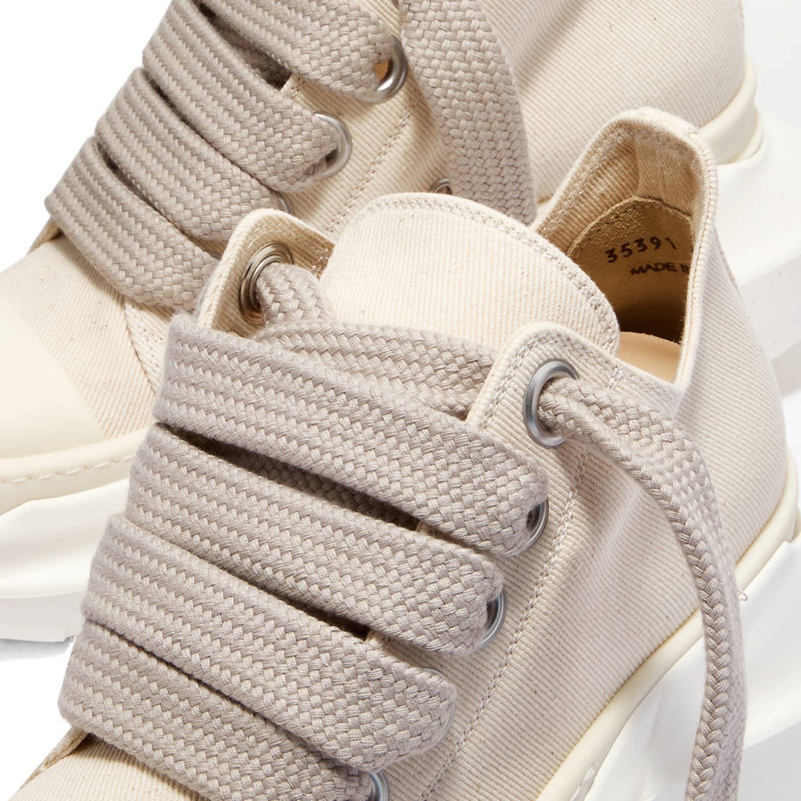 Rick Owens DRKSHDW Abstract Low Sneakers - Natural Milk