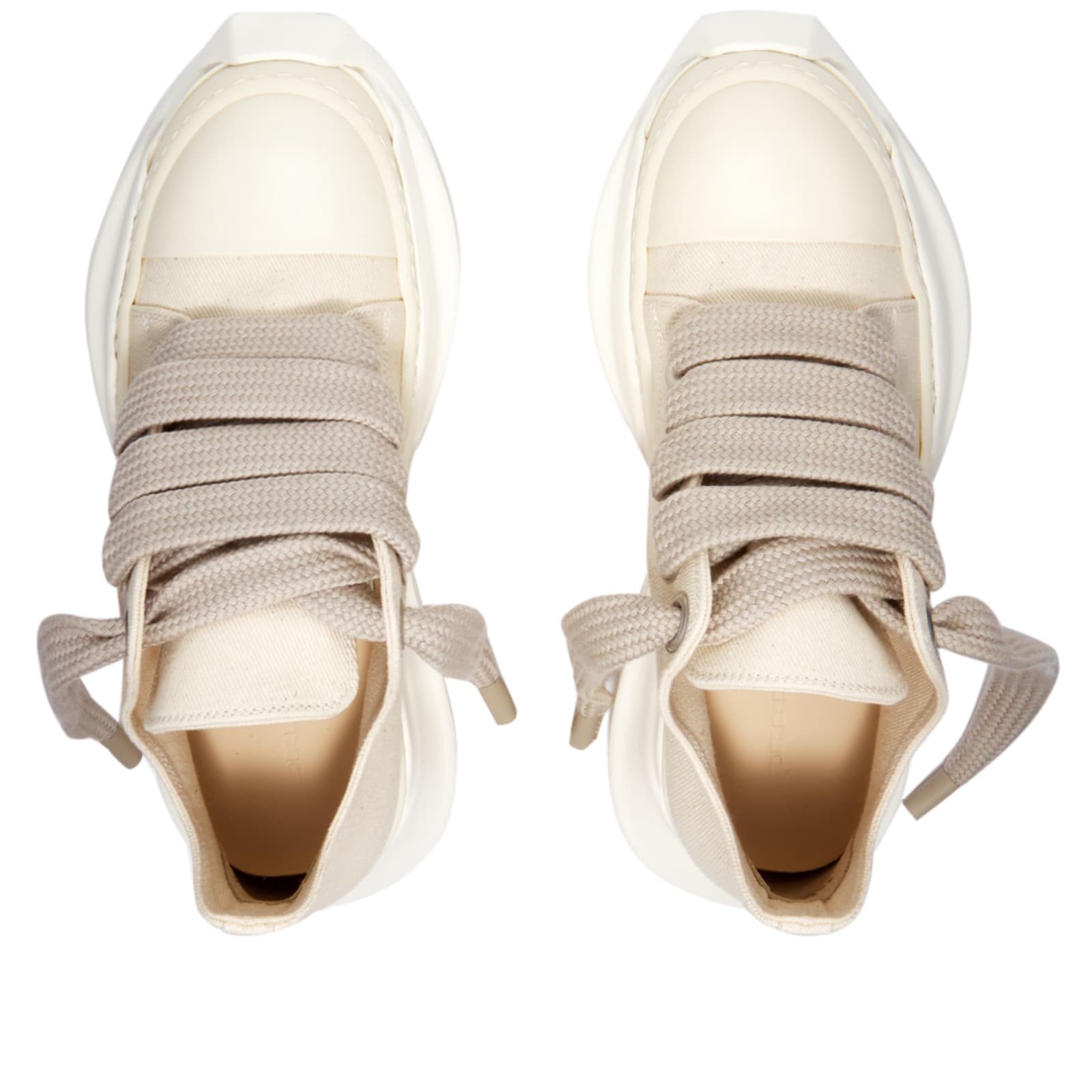 Rick Owens DRKSHDW Abstract Low Sneakers - Natural Milk