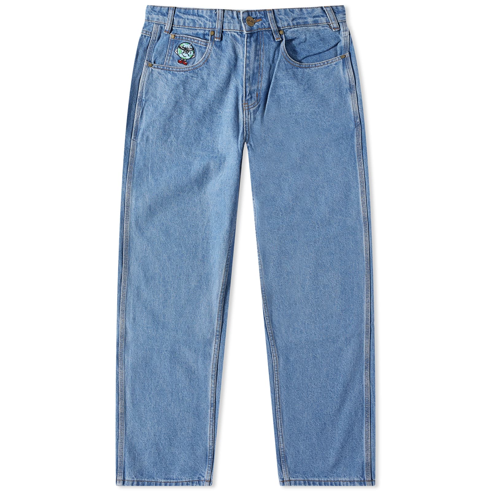Butter Goods Blindfold Logo Denim Pant Washed Indigo END. (US)