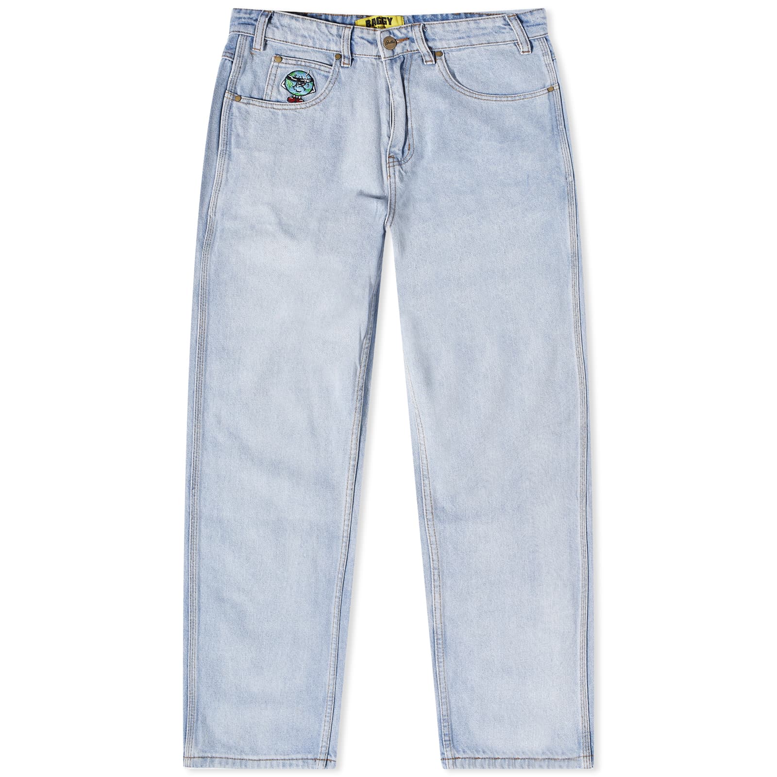 Butter Goods Blindfold Logo Denim Pant Light Blue END.