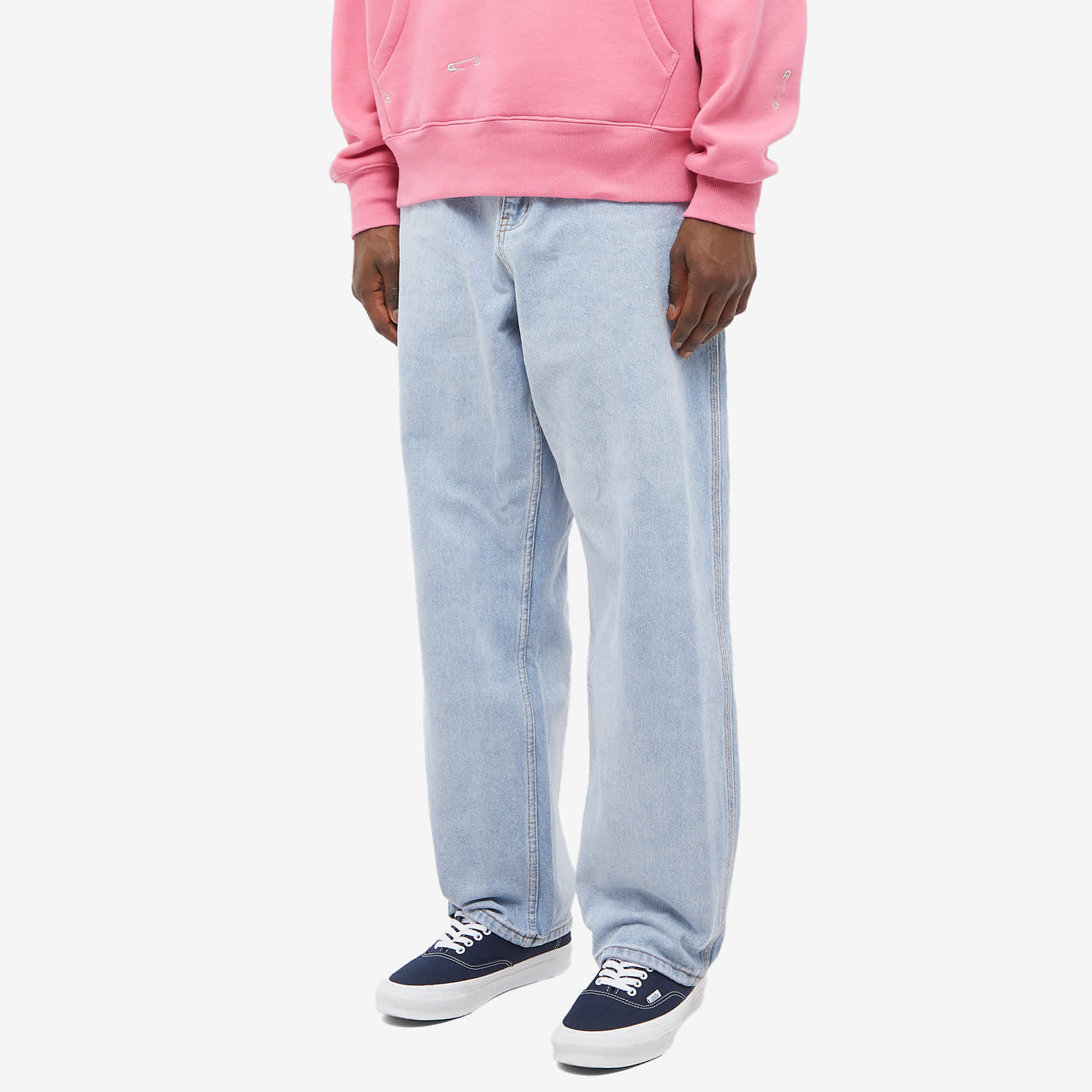 Butter Goods Blindfold Logo Denim Pant Light Blue END.