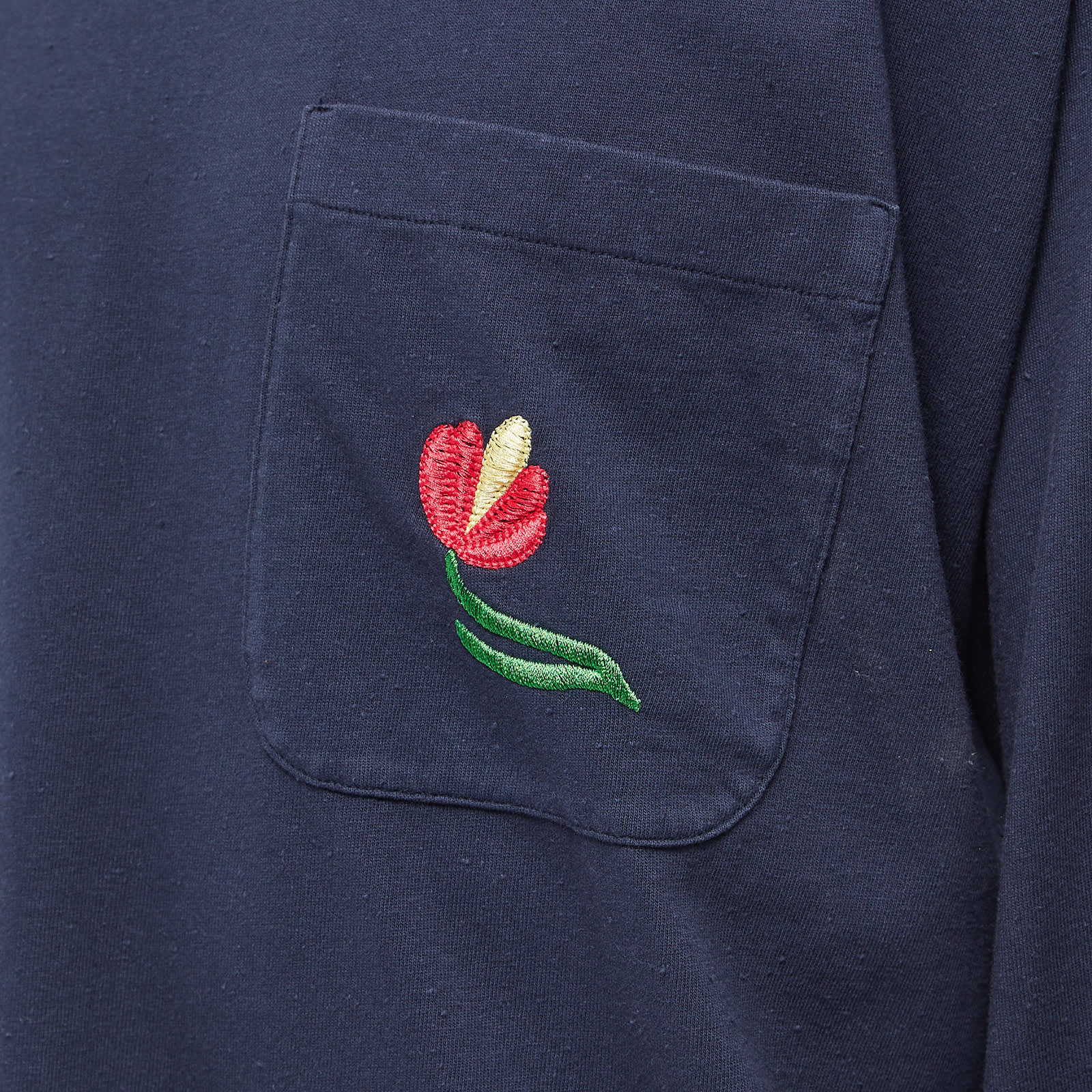 YMC Monterey Long Sleeve Tee Navy END. (Global)